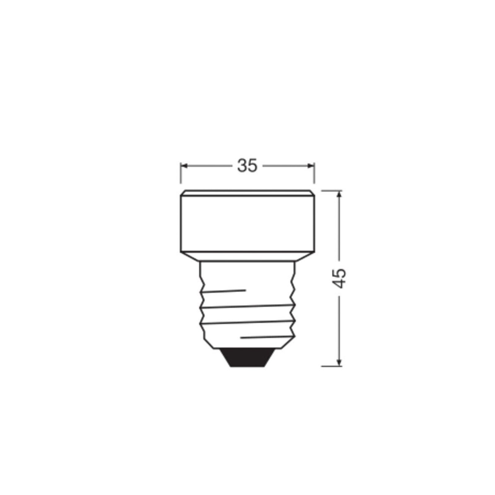 Lâmpada LED OSRAM Star Flat E27 3.5W 4,000K anel intercambiável