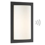 Angular outdoor sensor wall light Luise