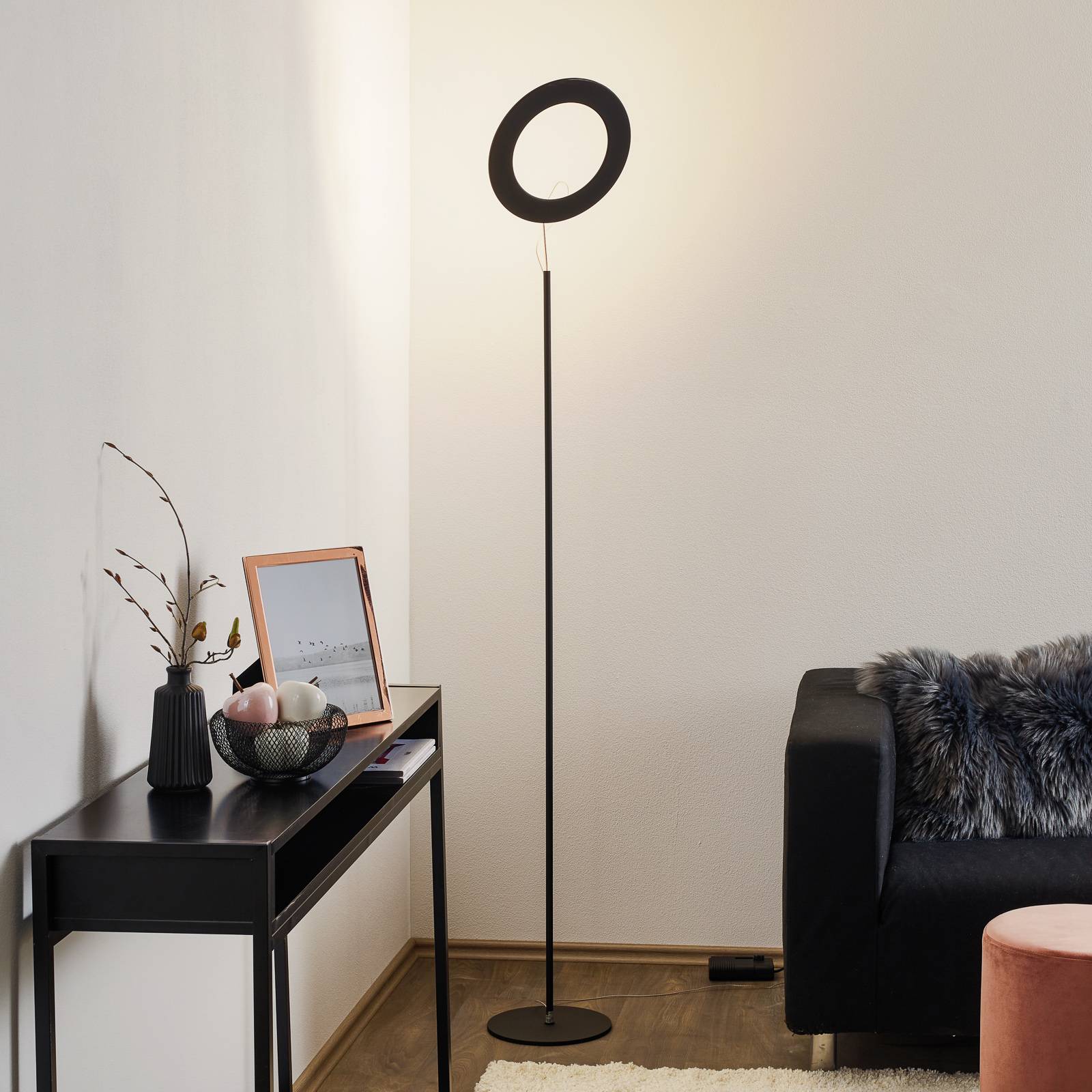 ICONE Vera LED lampadaire 930 noir