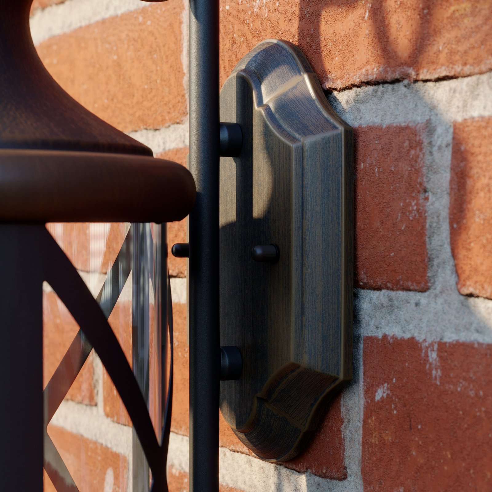 Marcellino Outdoor Wall Lamp IP23 Rust - Lucande
