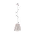 Twist pendant light, beech, white, 150 cm