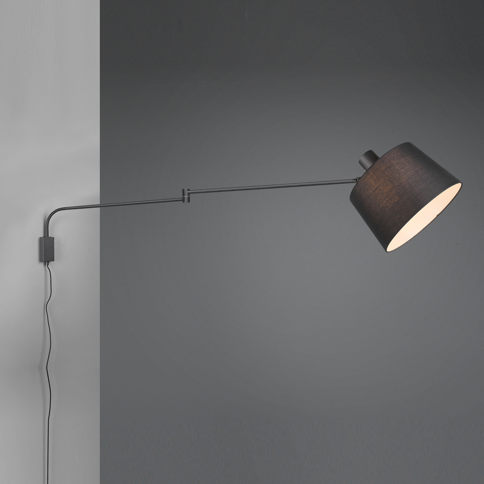 Wandleuchte Baldo mit Kabel + Stecker