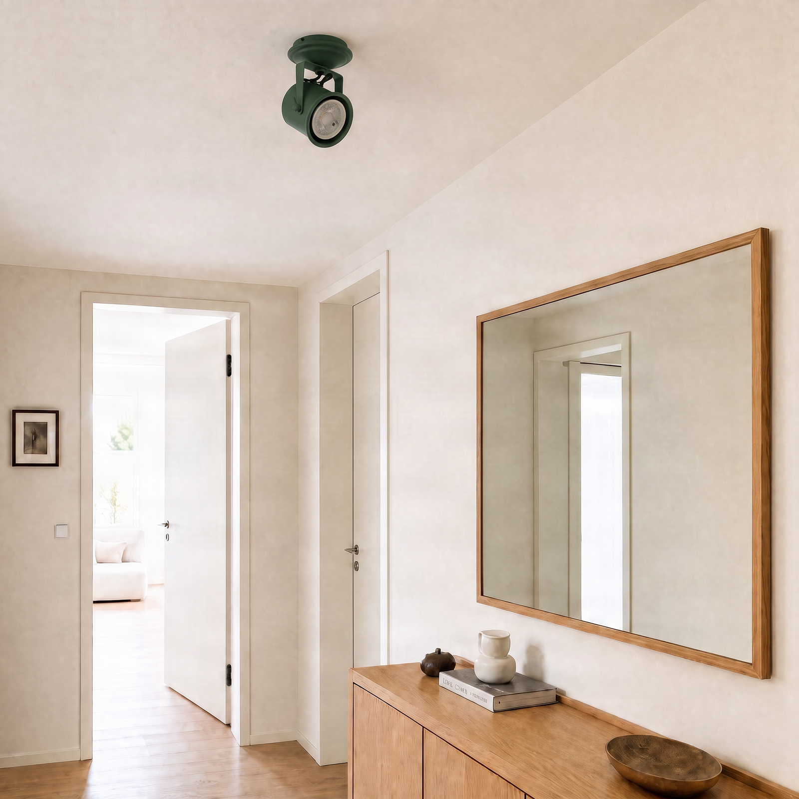 Plafondspot Canico, 1-lamp, groen