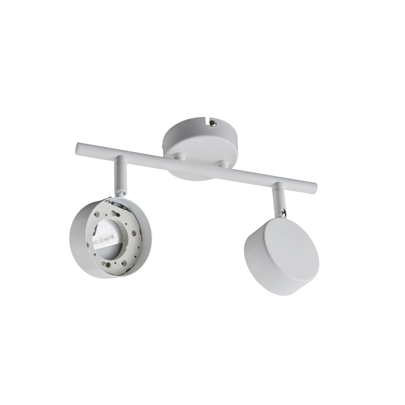 Plafón Lindby Jyla, 2 luces, blanco mate