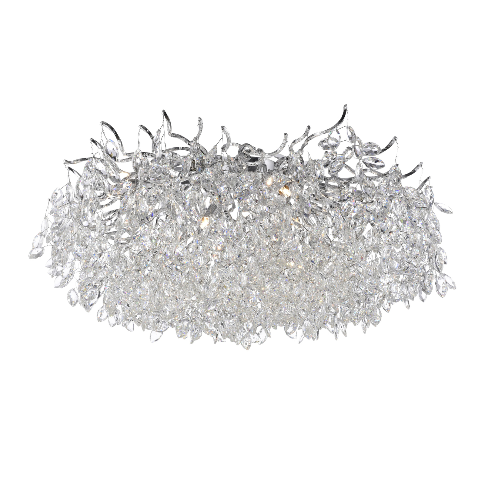 Paul Neuhaus Ricicle ceiling light, crystal pendant, Ø 80 cm