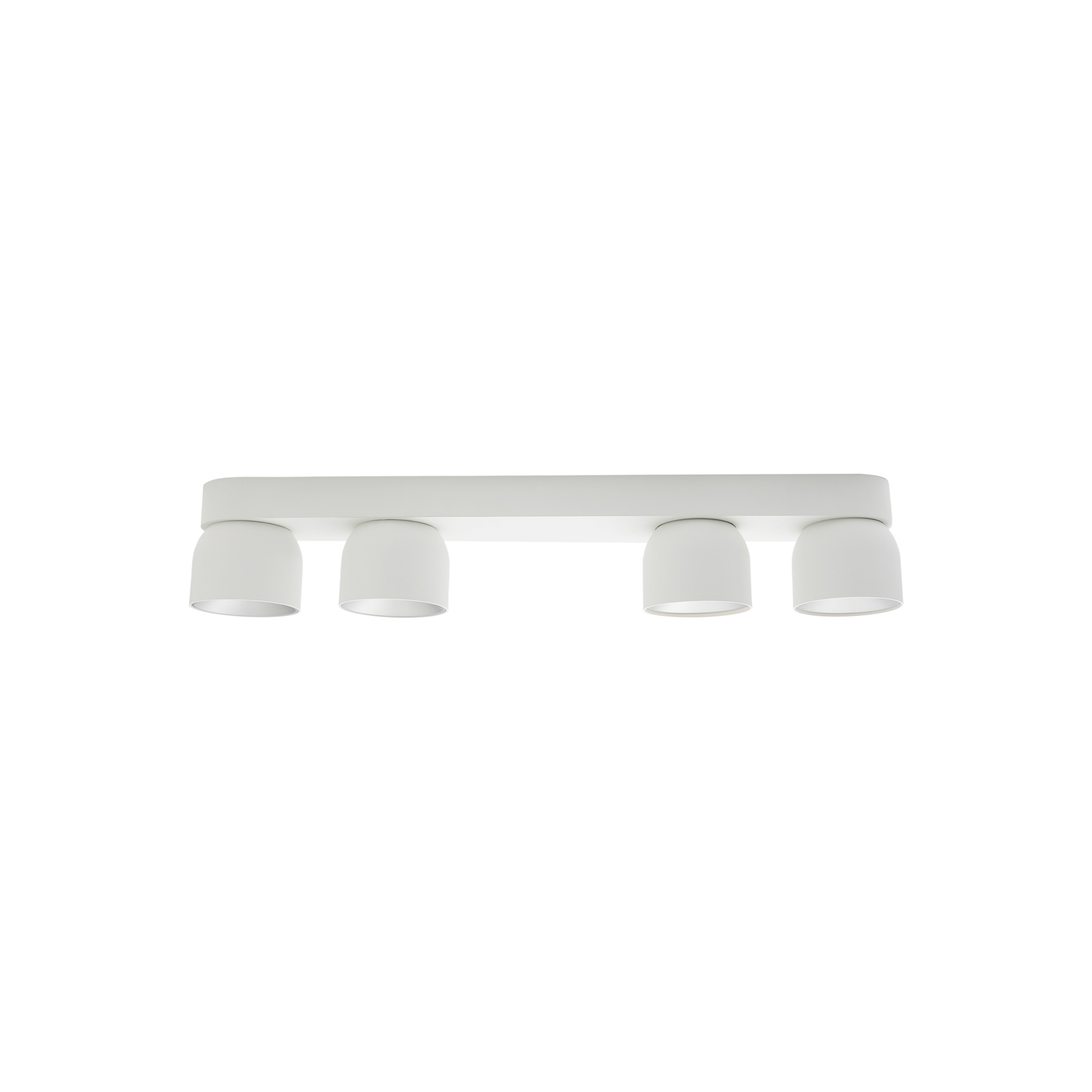 Pitcher Downlight, white/silver, 4-bulb, metal - Nordlux