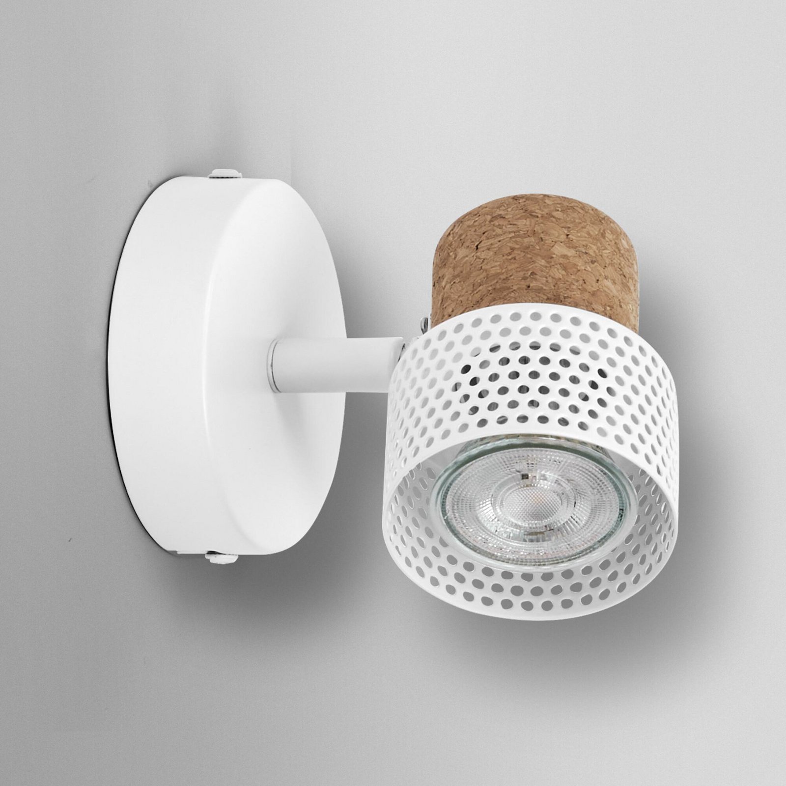 OSRAM Wandstrahler CORK, weiß, 1 Spot, GU10-LED, 927, dim