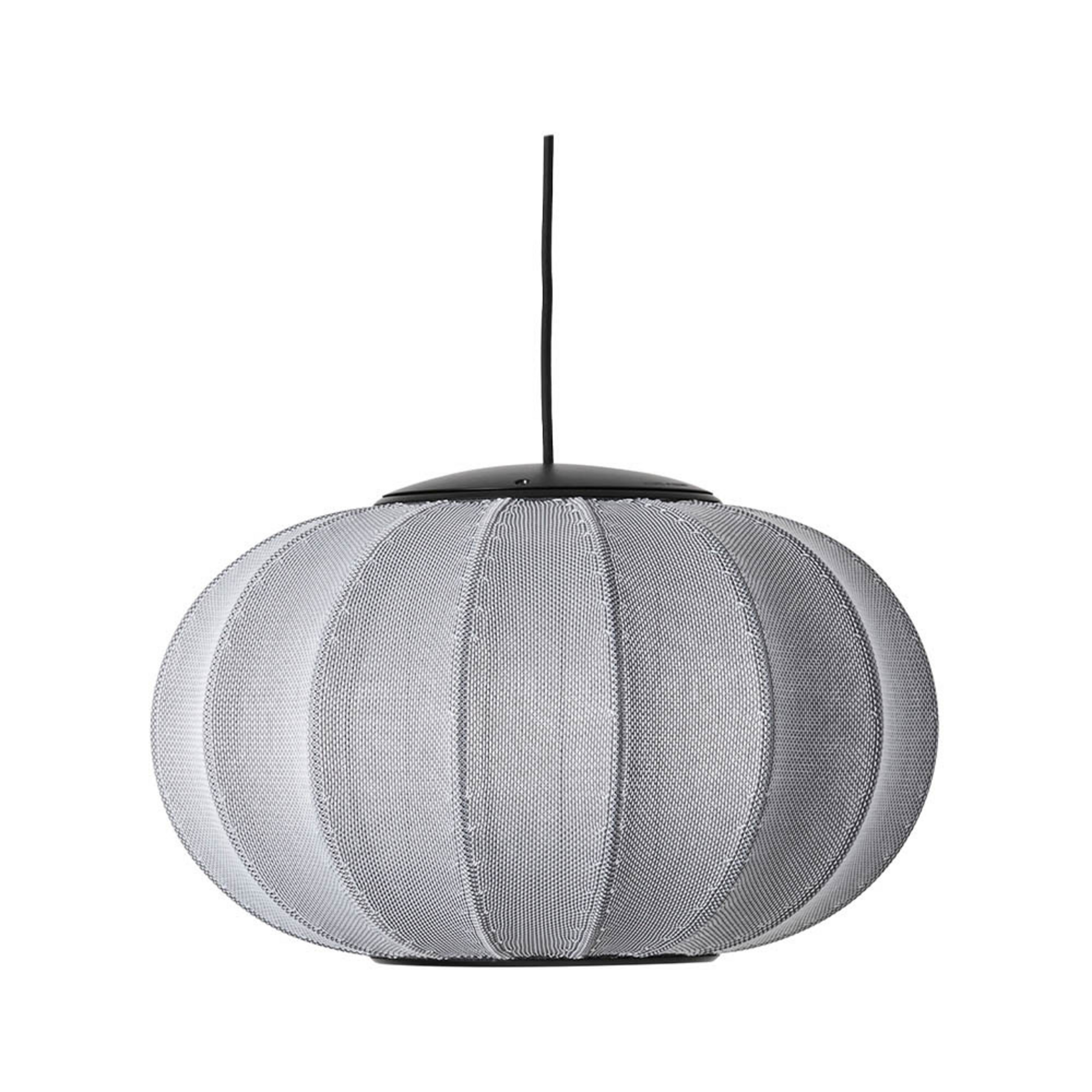 Knit-Wit 45 Oval LED Hanglamp Silver - Made By Hand