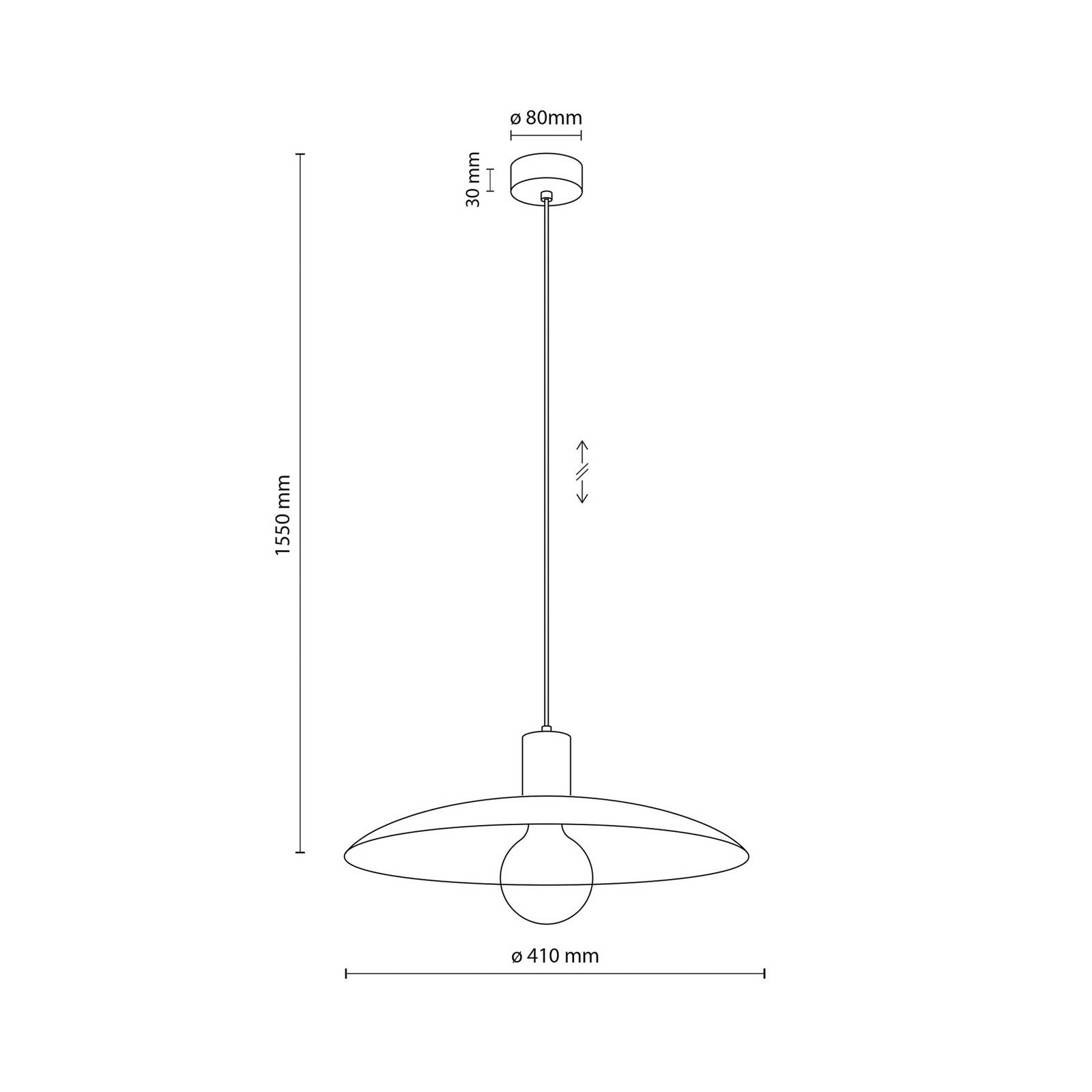 Żyrandol Astra, brązowy, metalowy, Ø 41 cm, E27 4