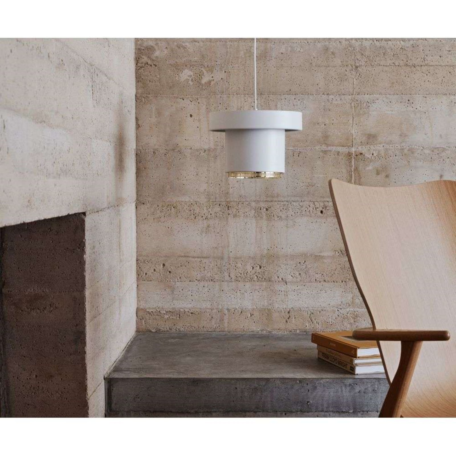 A201 Pendant White/Brass - Artek