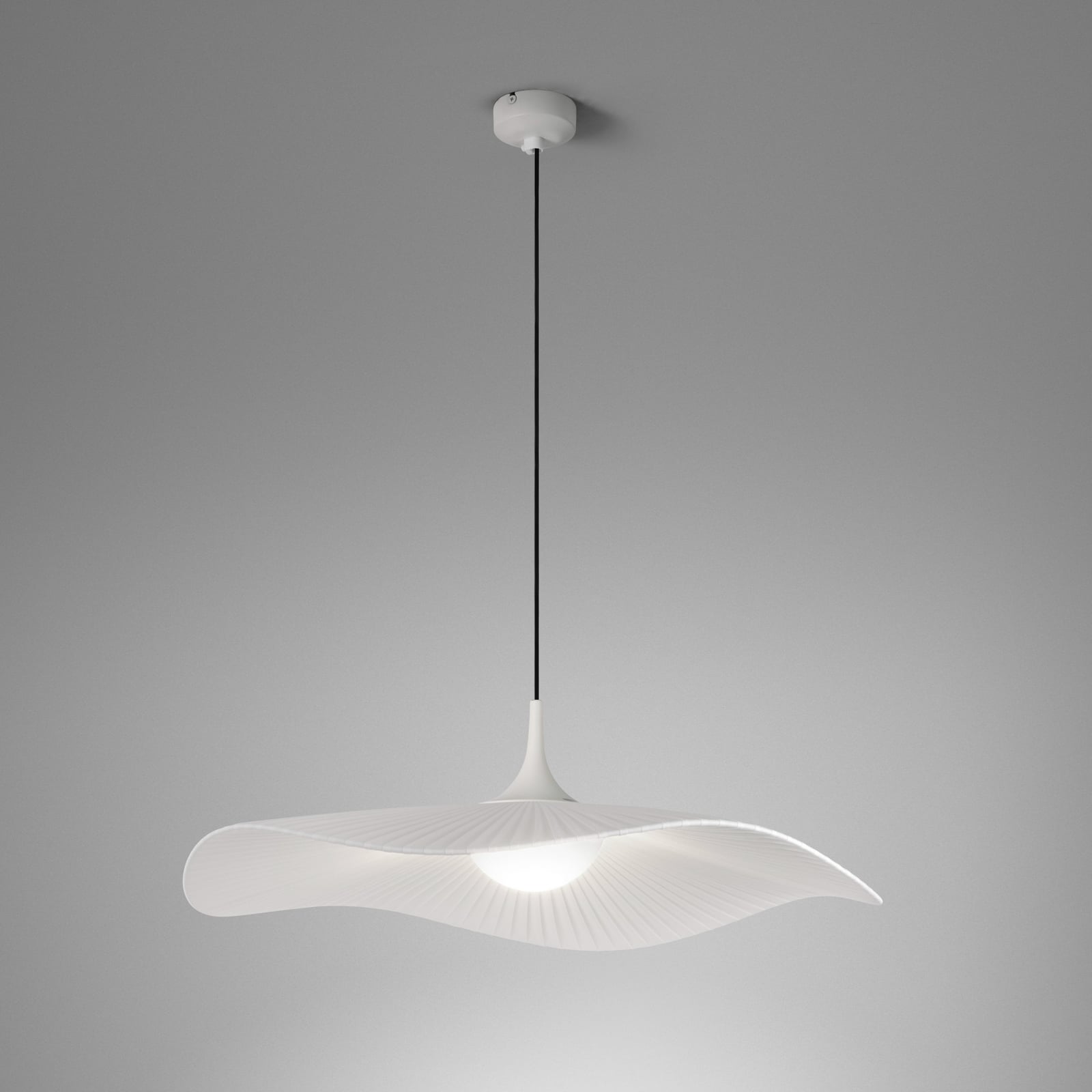 Żyrandol LED Bover „Mediterrània”, biały, Ø 52 cm, ściemniany Żyrandol LED Bover „Mediterrània”, biały, Ø 52 cm, ściemniany