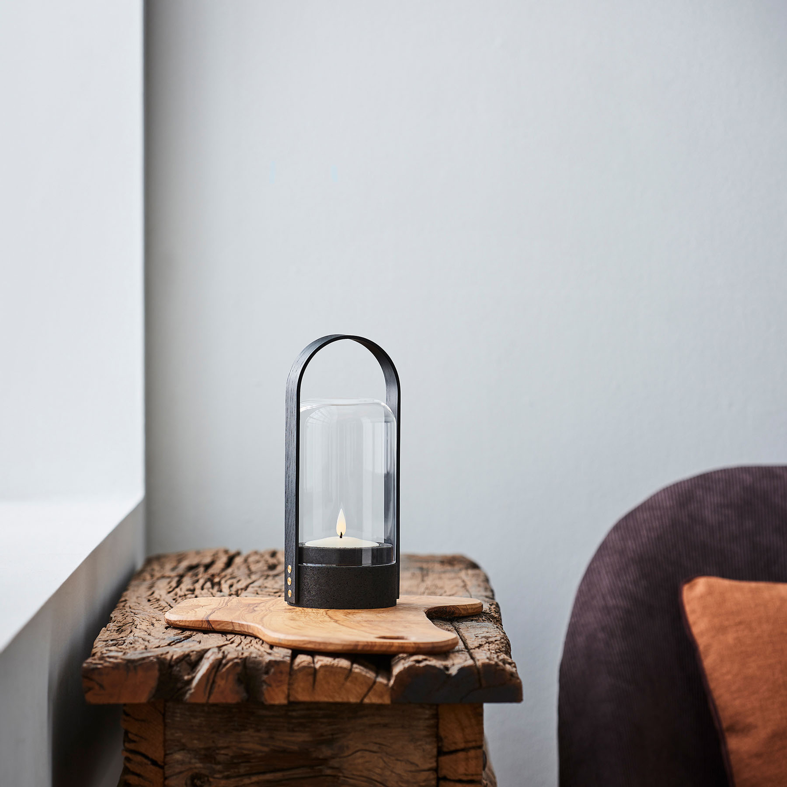 LE Klint Candle Light LED-lyktlampe, svart - Sort