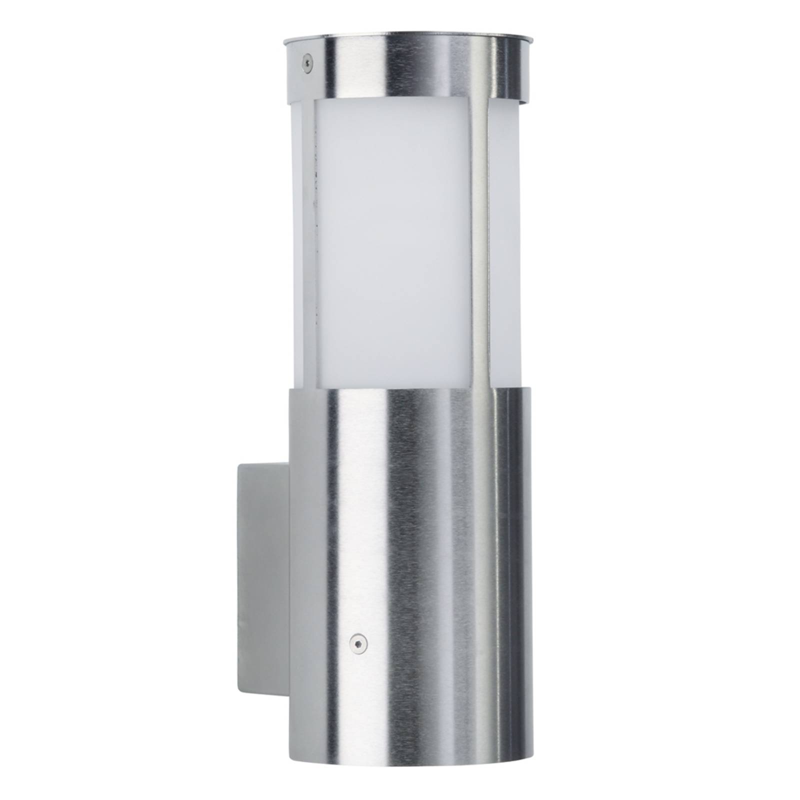 Albert Leuchten Exceptional outdoor wall light Pippa, stainless steel, opal glass, E27, 75 W, energy efficiency: A++, H: 30 cm