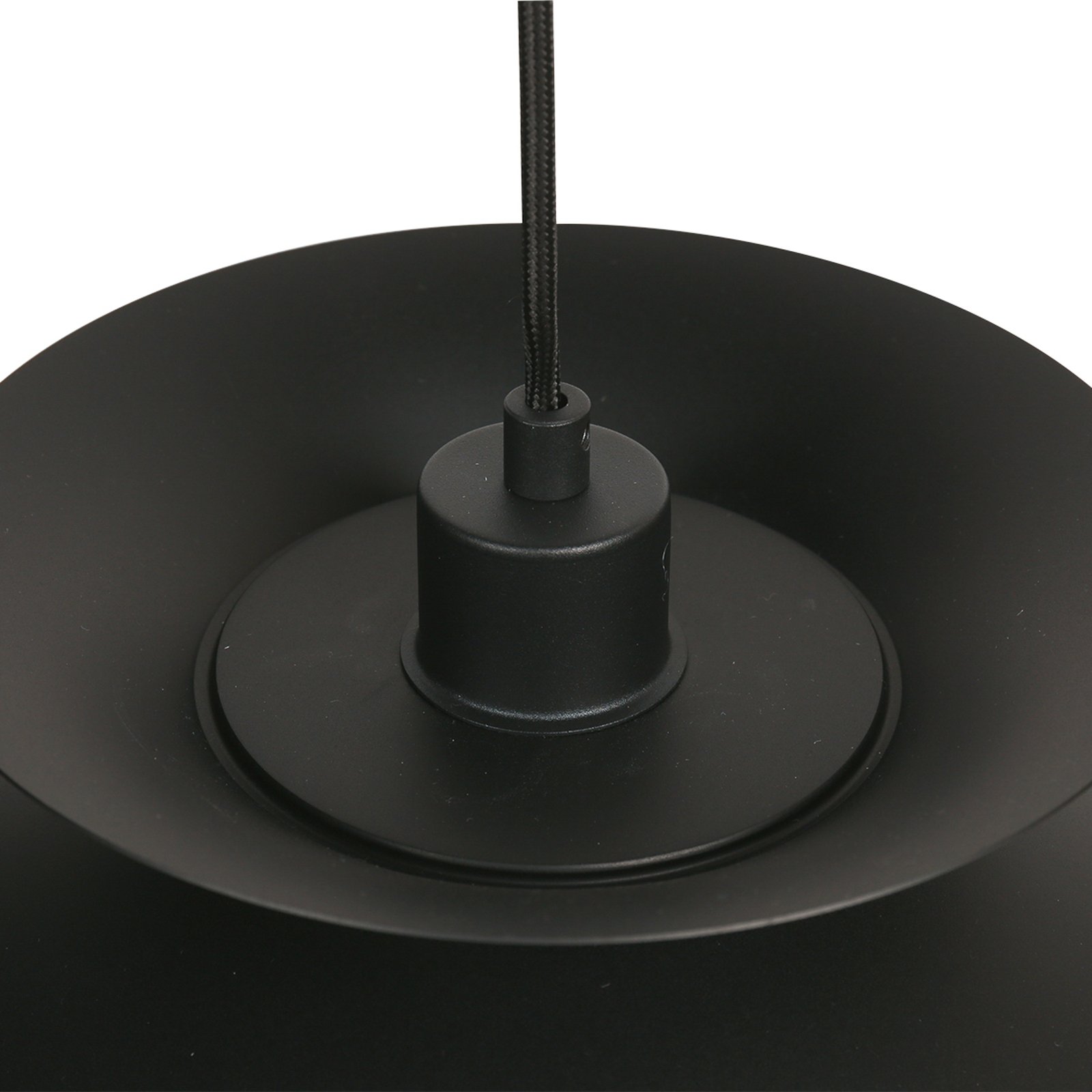Skandina 3684ZW pendant light, black, metal, Ø 35 cm
