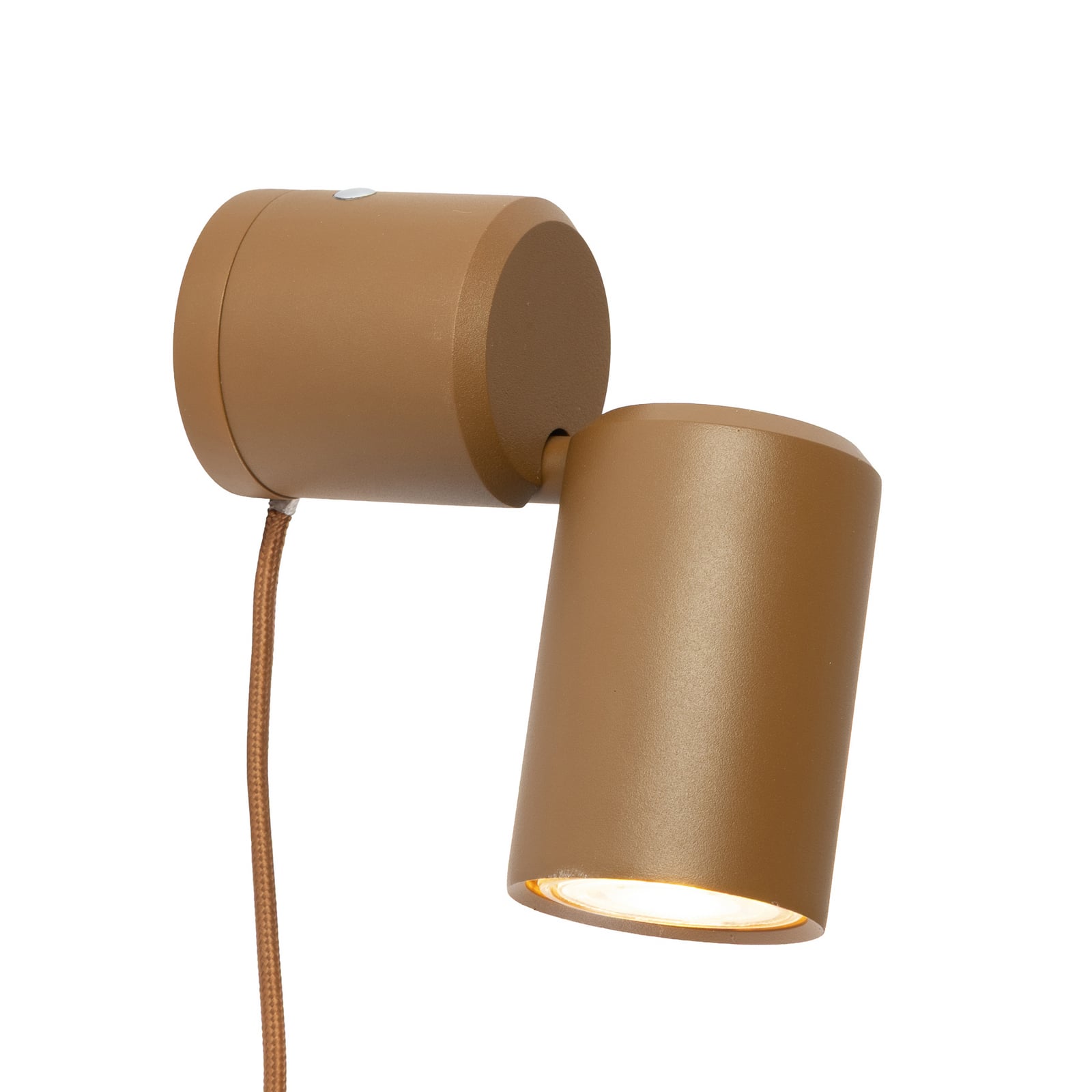 IT'S ABOUT ROMI Applique murale Milan, marron, Ø 6 cm, métal