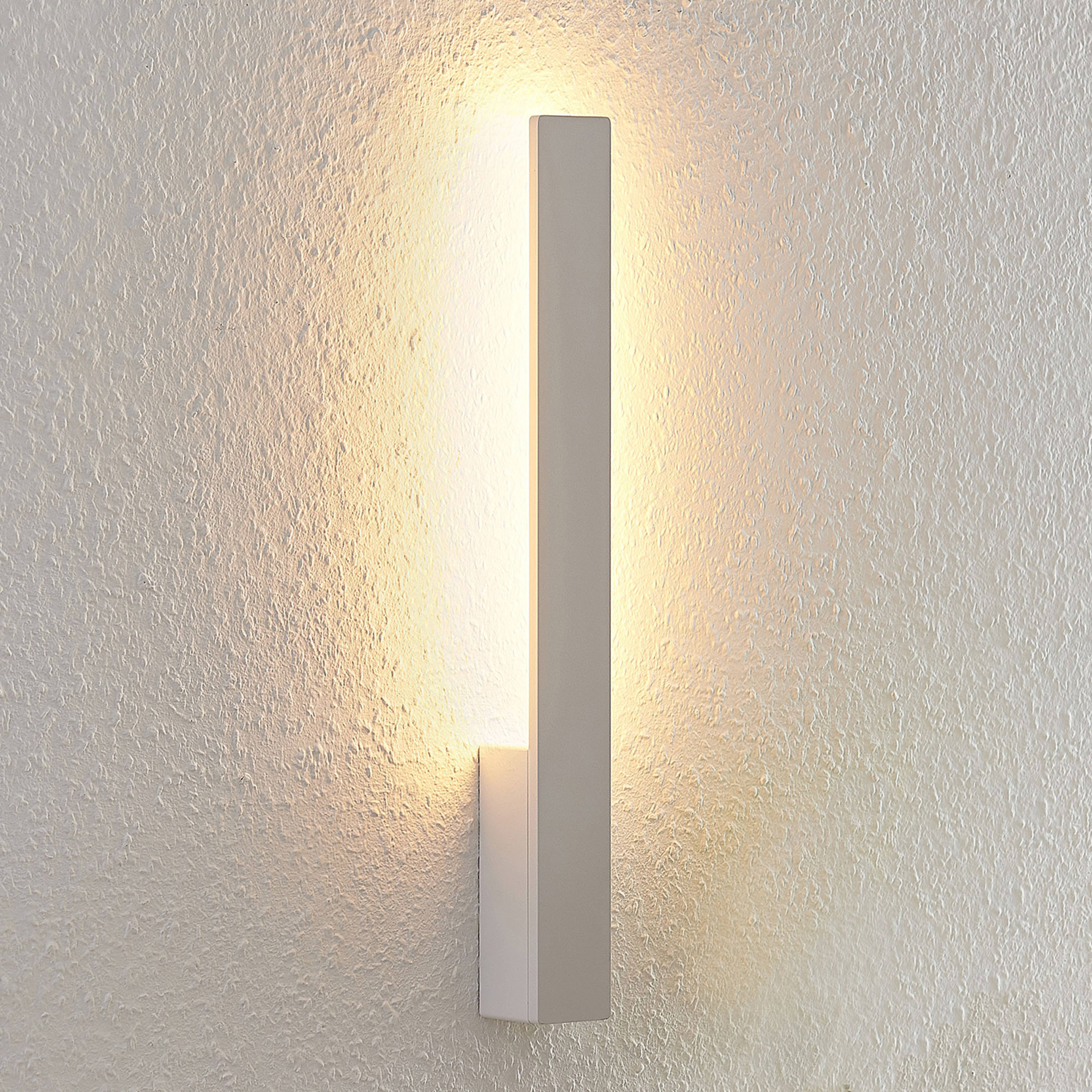 Aplique de pared LED Arcchio Ivano, 42,5 cm, blanco