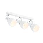 Fiord ceiling spotlight, three-bulb, white