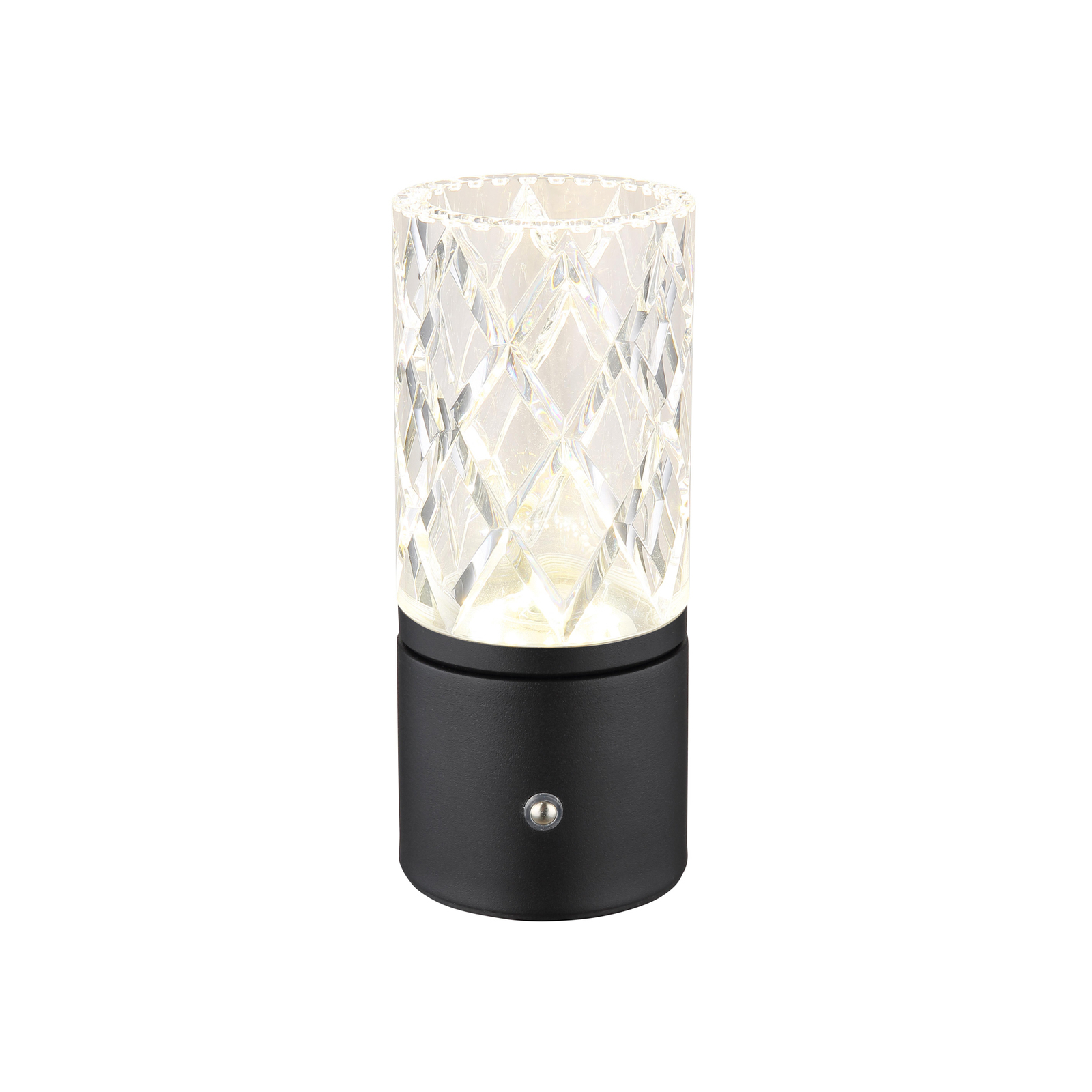 LED table lamp Lunki, matt black, height 19 cm, CCT