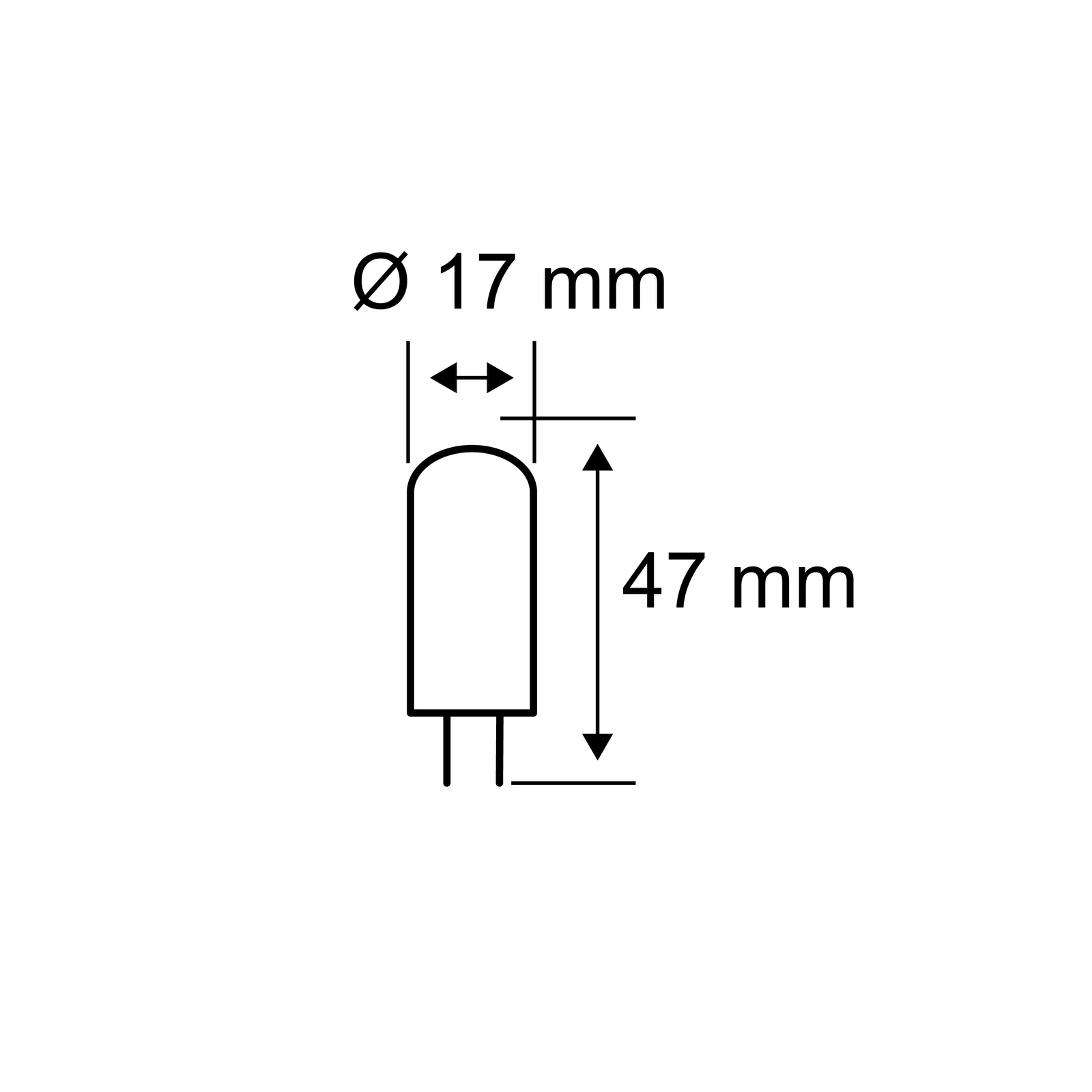Paulmann 2-kantainen LED-lamppu GY6,35 3,5W, 3 kpl