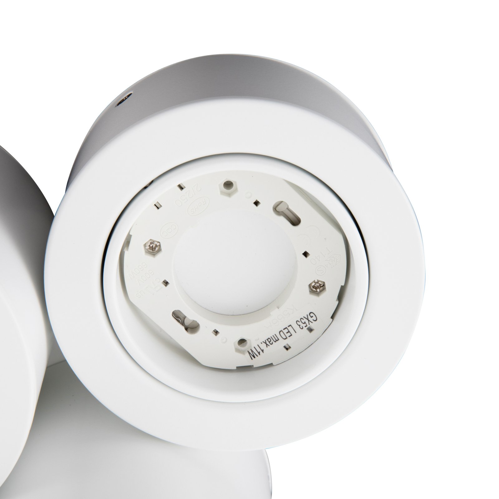 Lindby Faretto Jyla, a 3 luci, bianco opaco, GX53