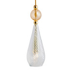 EBB & FLOW Smykke M/L gold crystal swirl