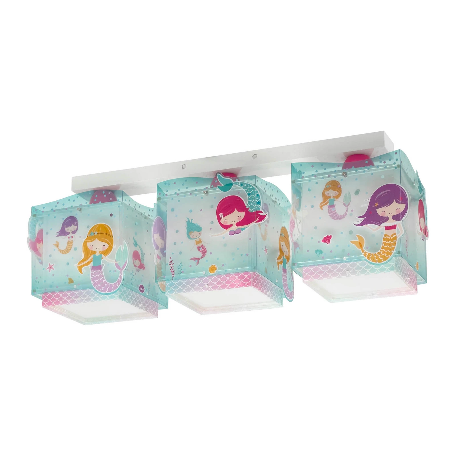 Dalber Mermaid plafonnier, sirènes, 3 lampe
