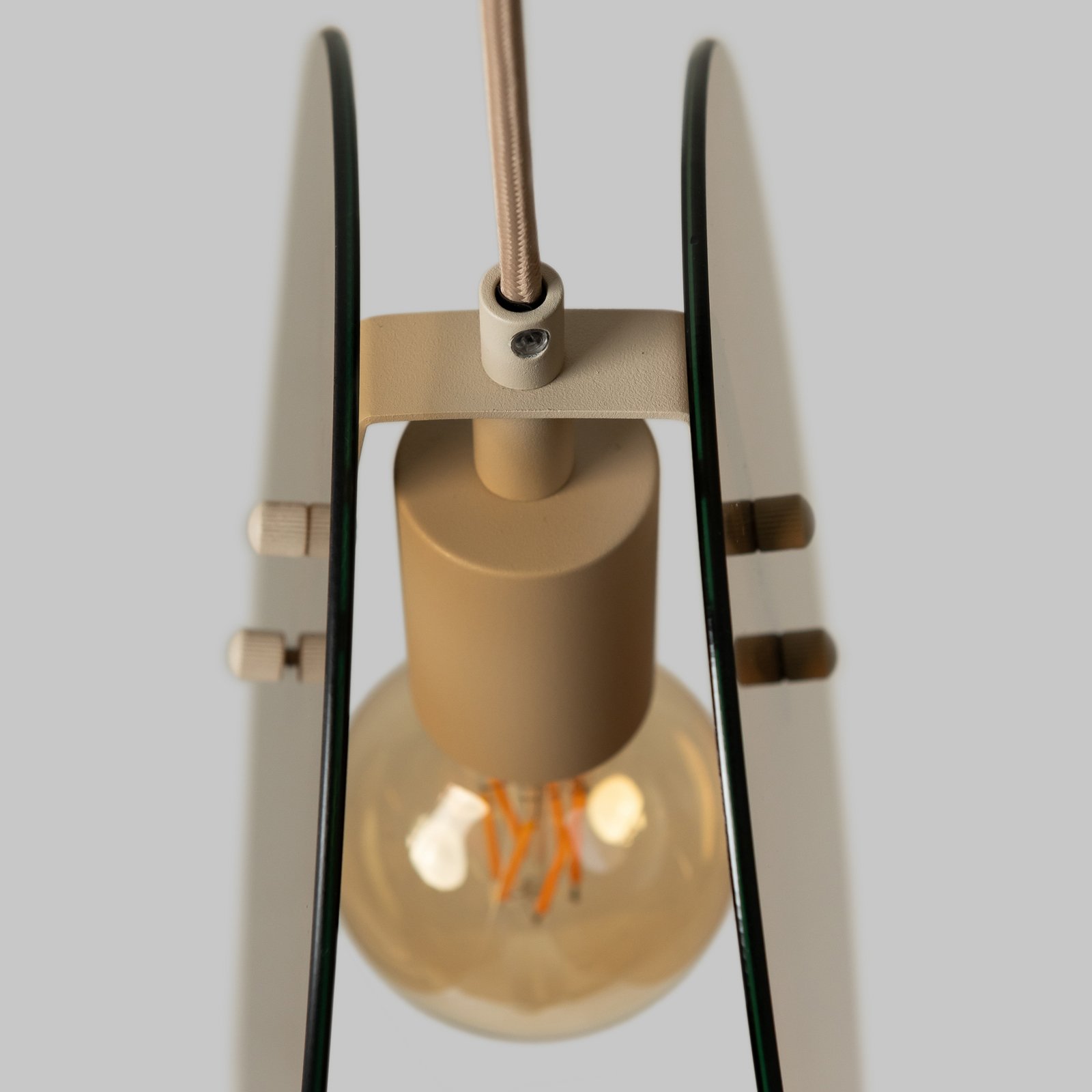 IT'S ABOUT ROMI Toledo hanging light, amber colour, Ø 25 cm