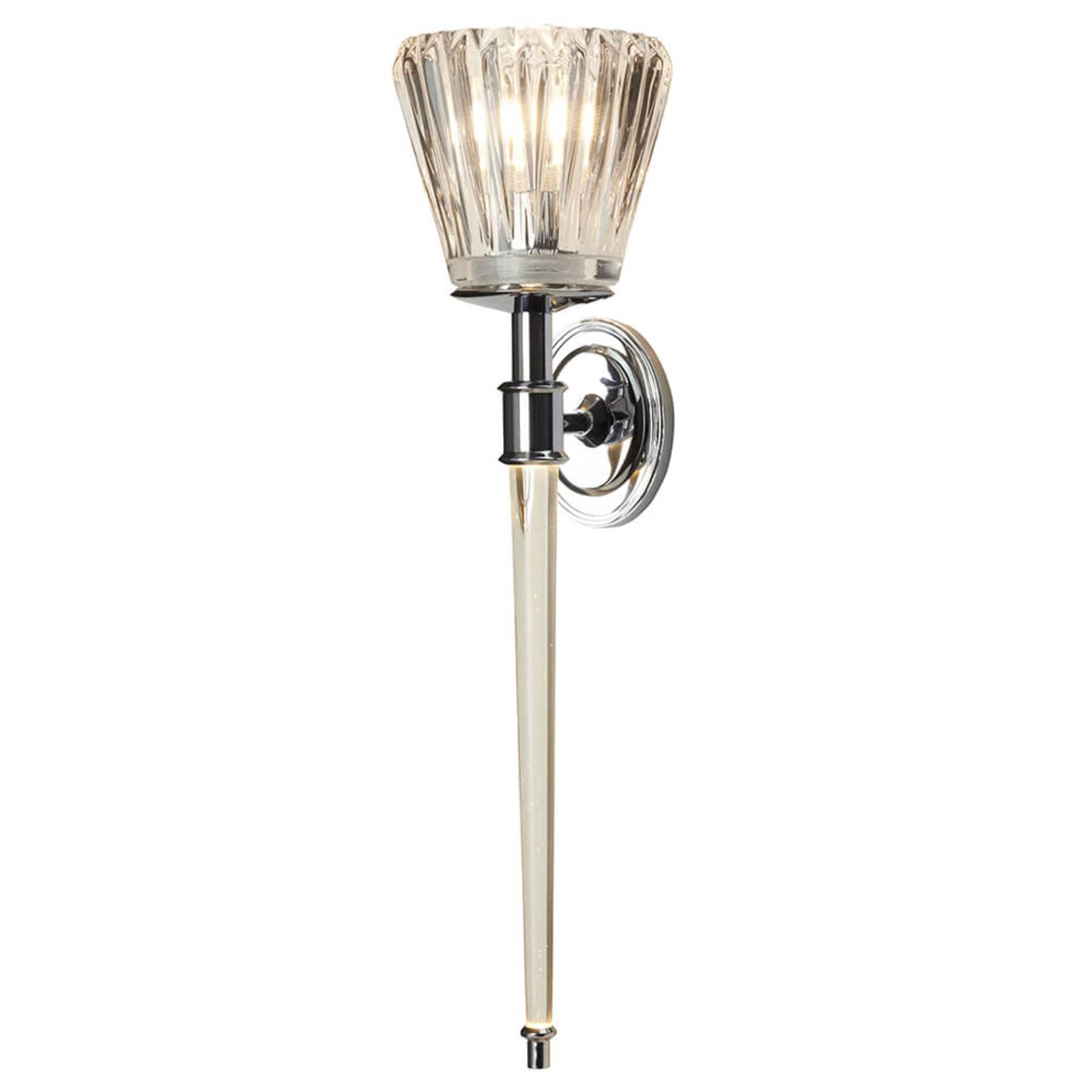 LED-Wandleuchte Agatha, chrom