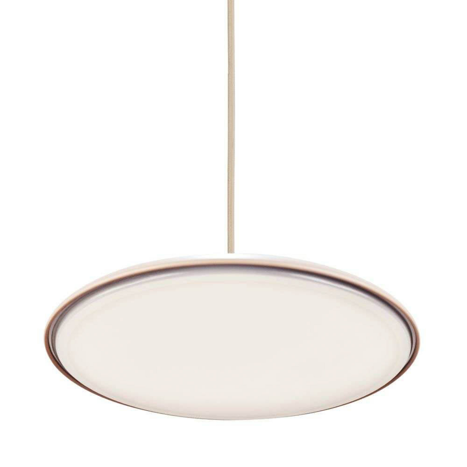LED-pendellampe Artist, Ø 40 cm, støvrosa, metall