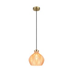 Lampada a sospensione Jessica, Ø 22 cm, color ambra, vetro