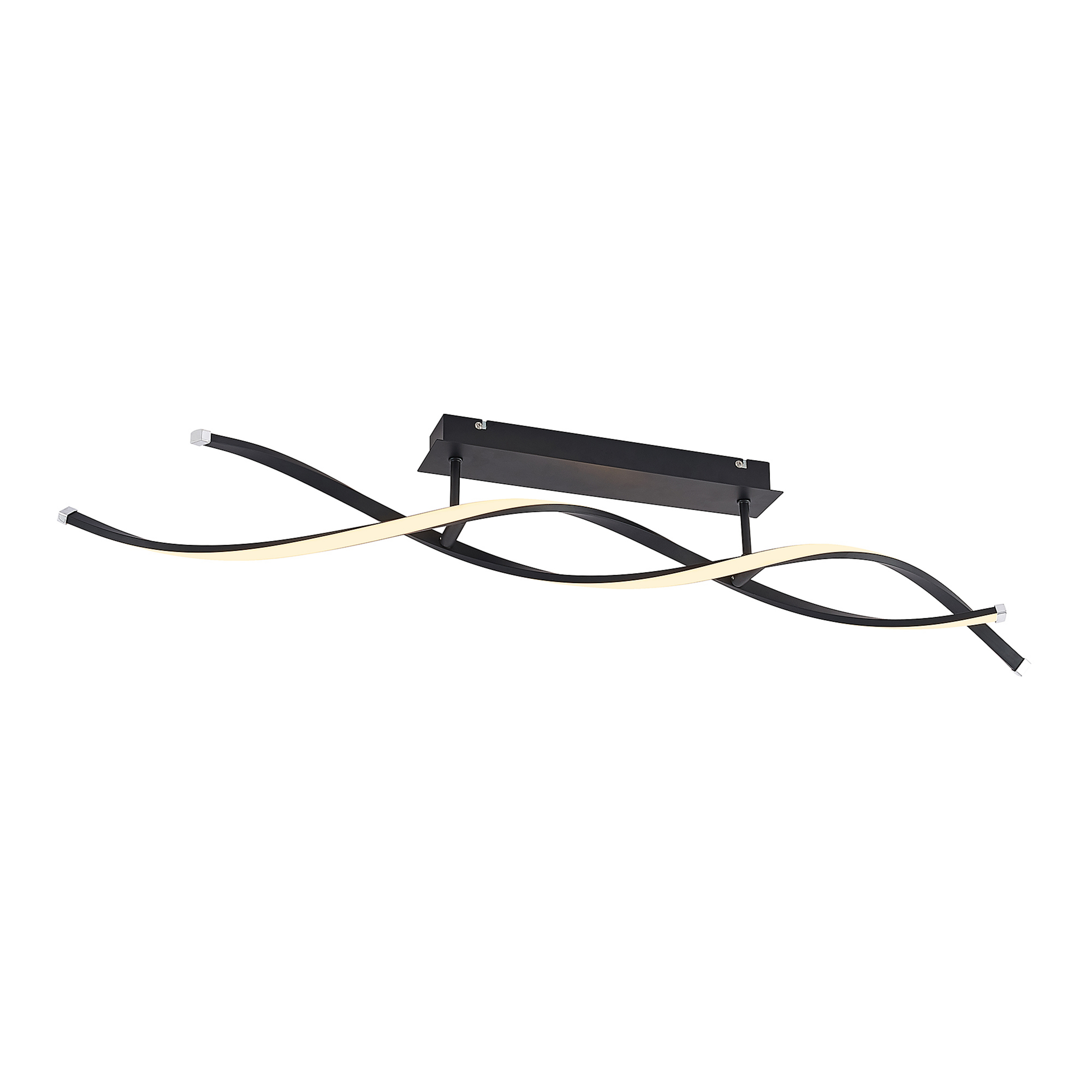 Welina LED Ceiling Lamp Matt Black - Lindby