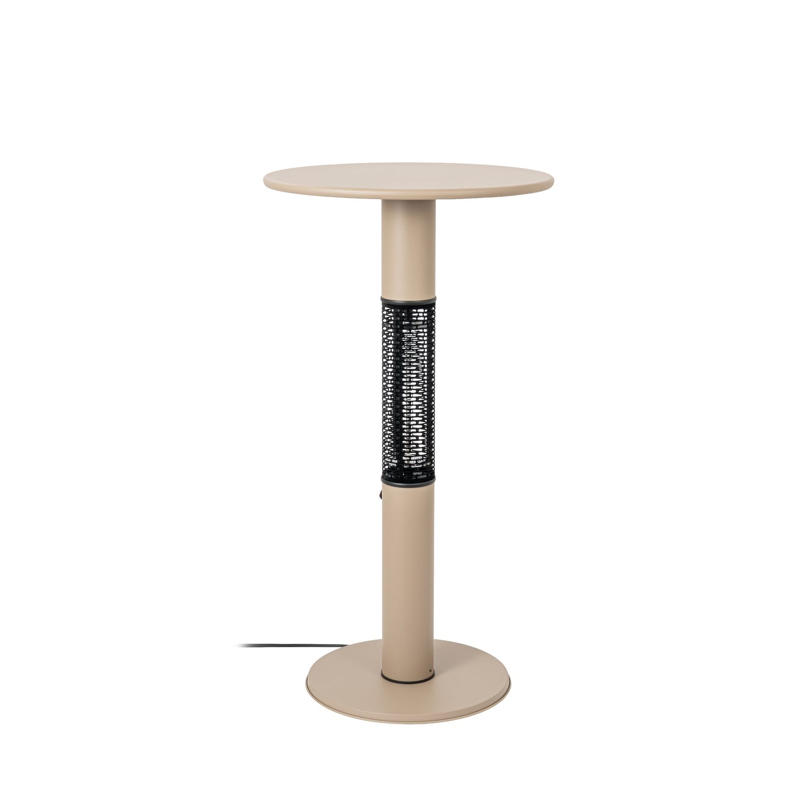 Promiennik grzewczy stołowy Flamara, beżowy, wysokość 110 cm, IP55 – Lucande Promiennik grzewczy stołowy Flamara, beżowy, wysokość 110 cm, IP55 – Lucande