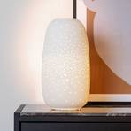 Flores table lamp, Ø 17.5 cm, porcelain, white, E14