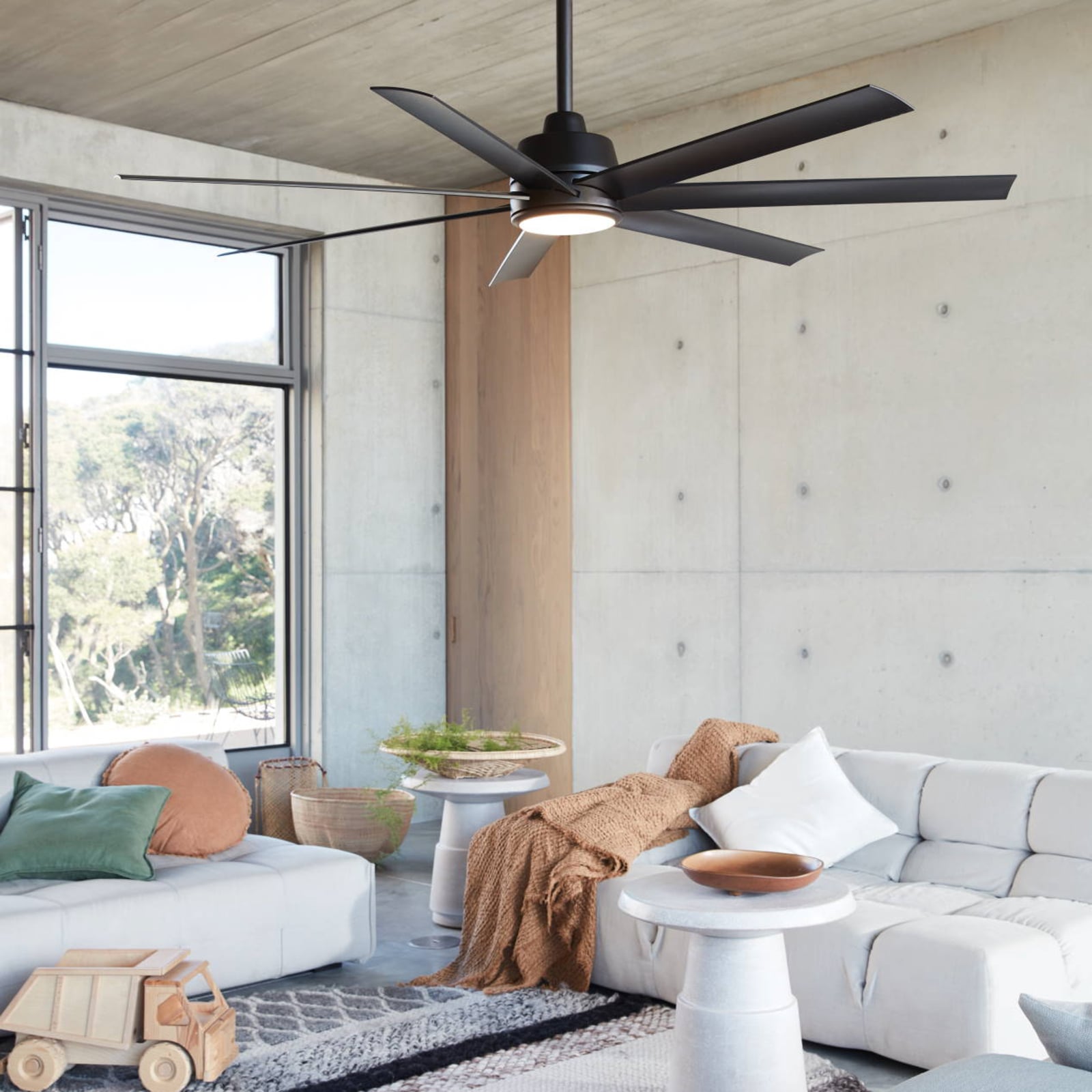 Ventilateur de plafond Atlanta avec éclairage, noir, silencieux - Beacon Ventilateur de plafond Atlanta avec éclairage, noir, silencieux - Beacon