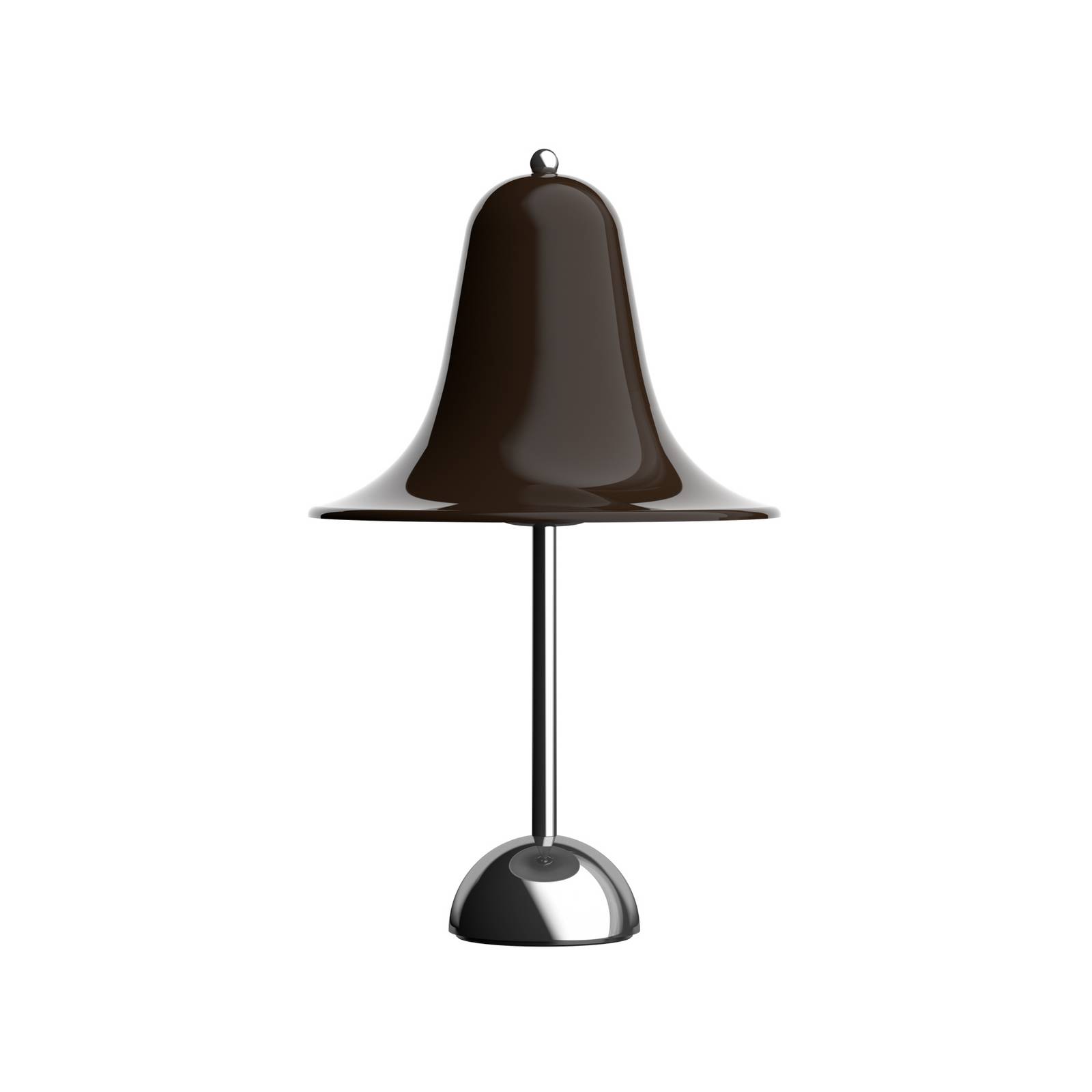 Verpan Tischleuchte Pantop, braun, Höhe 23 cm, Metall, E14 günstig online kaufen
