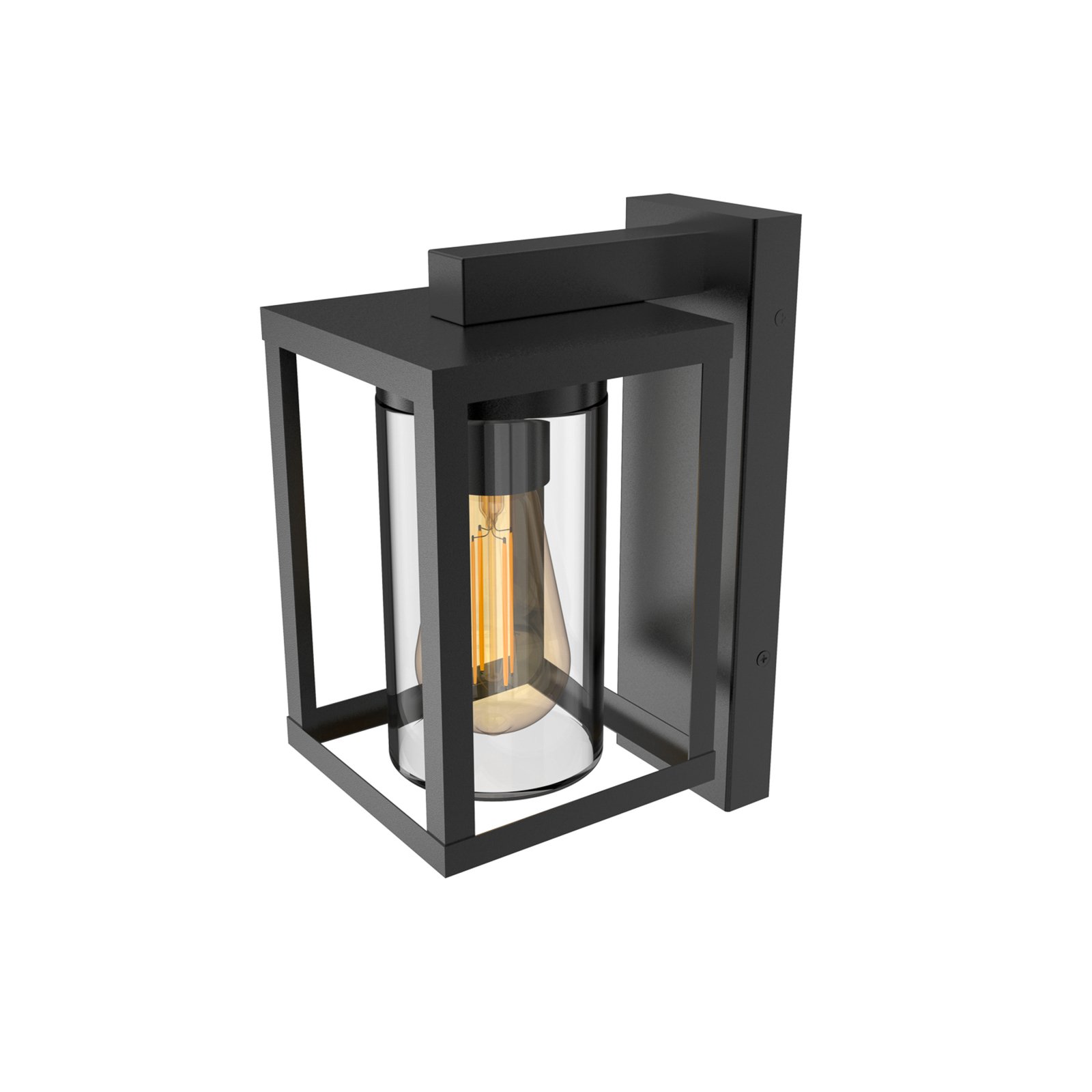 Calex vanjska zidna svjetiljka, nehrđajući čelik, donje grlo, crna