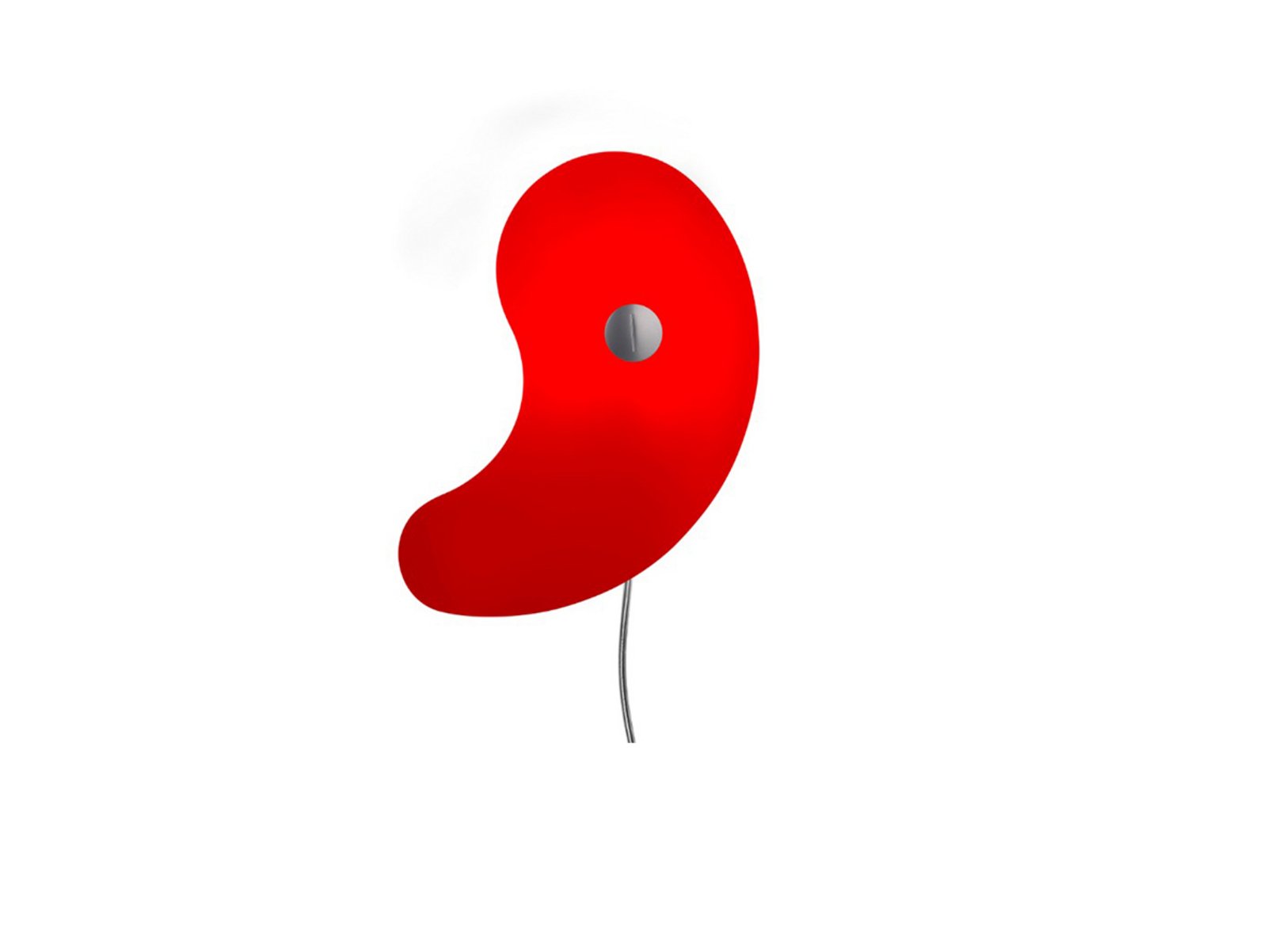 Bit 1 Applique da Parete Rosso - Foscarini