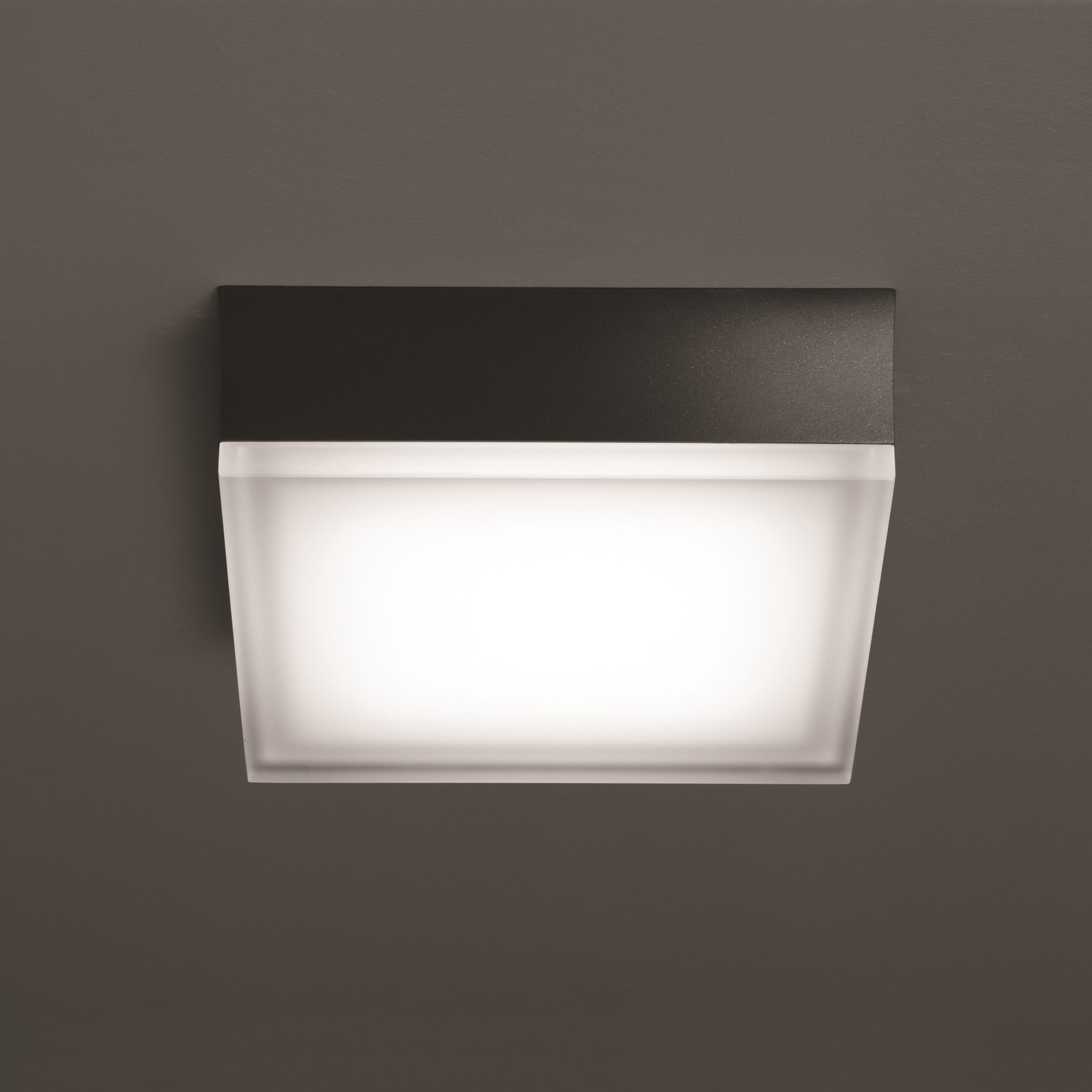 Venkovní nástěnné svítidlo LED 1426 grafit 20 x 20 cm