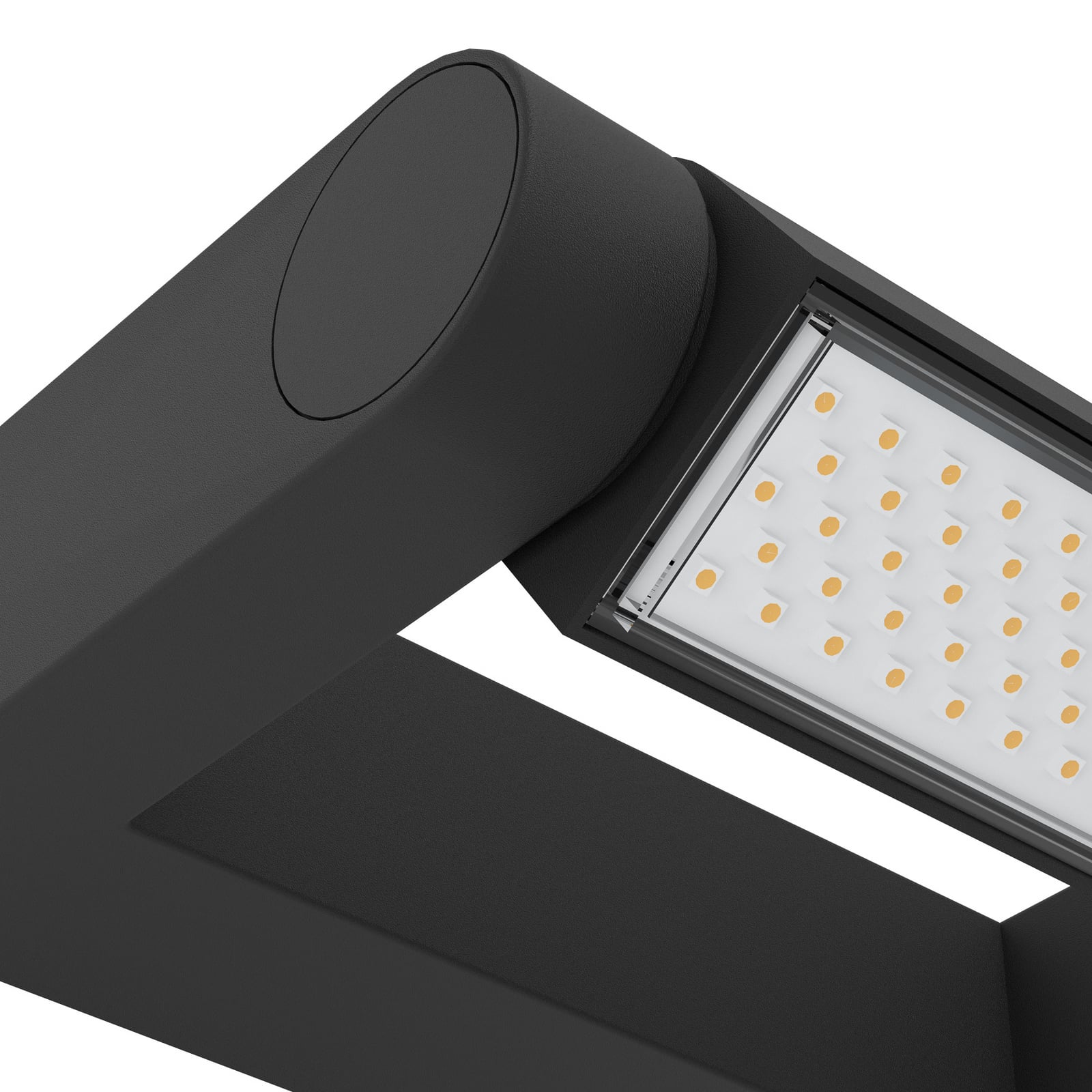 LED-Außenwandlampe Brianza, schwarz, Breite 20 cm, Metall