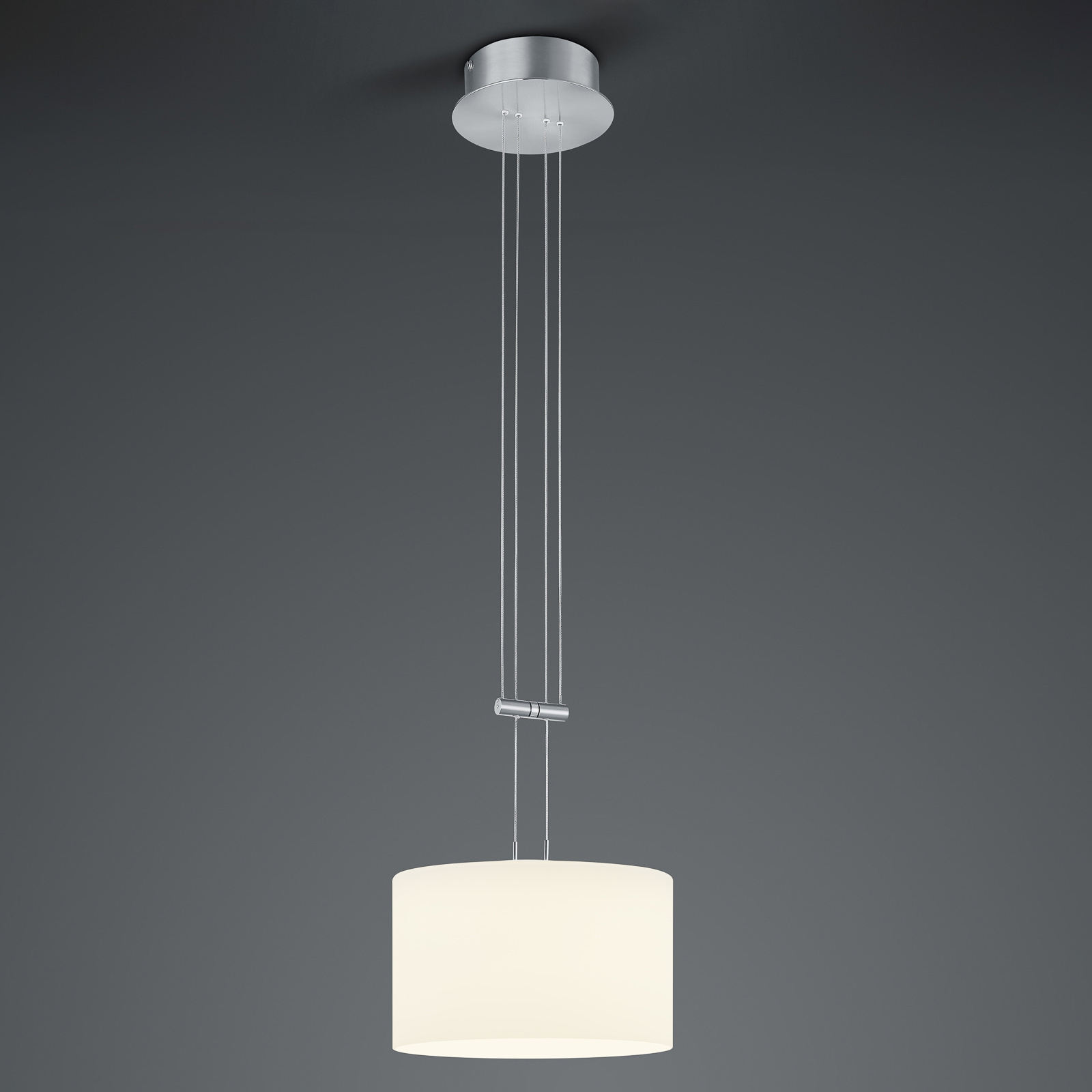 BANKAMP Grazia hanglamp ZigBee 1-lamp 32cm nikkel