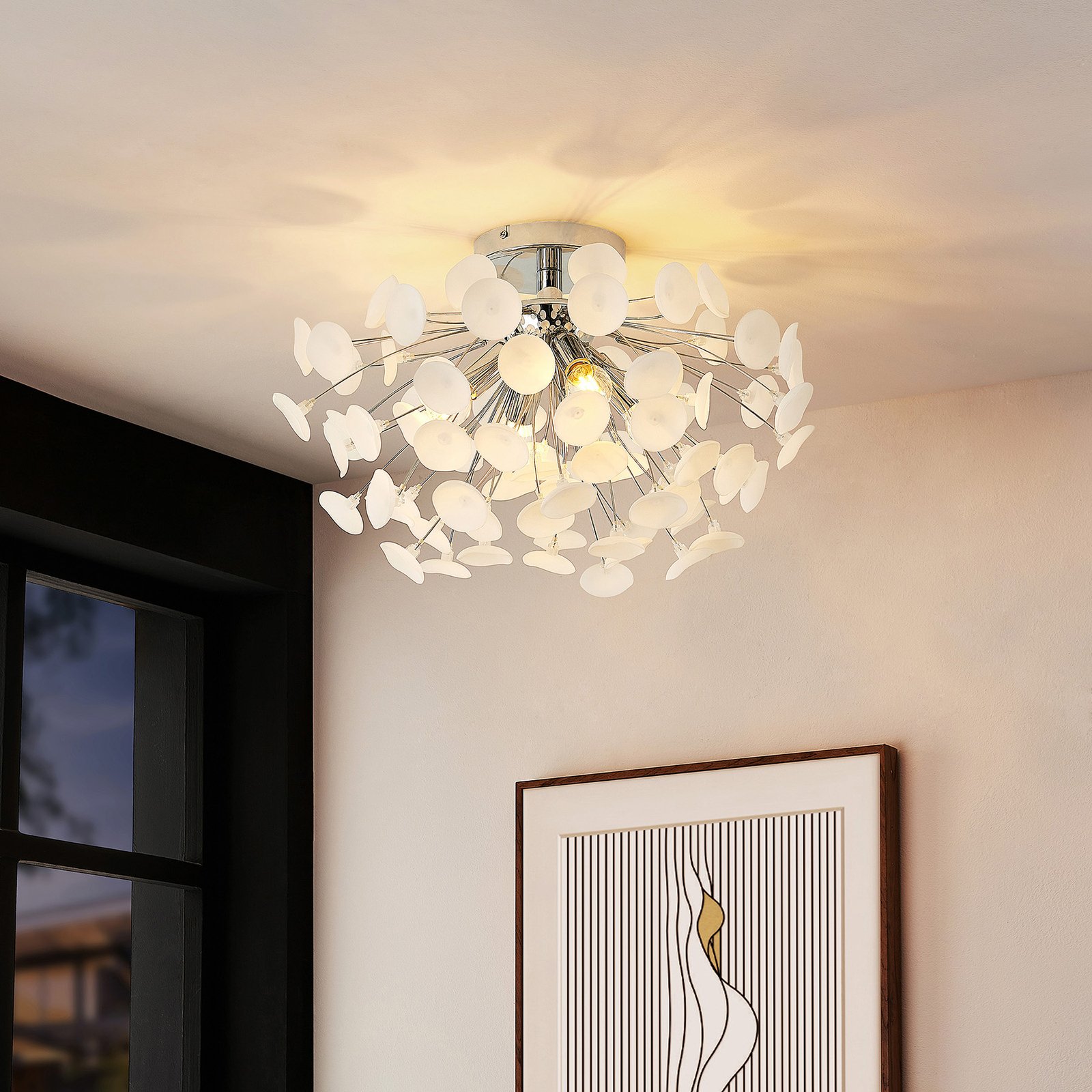Yurina Stropní Lampa Chrome - Lindby