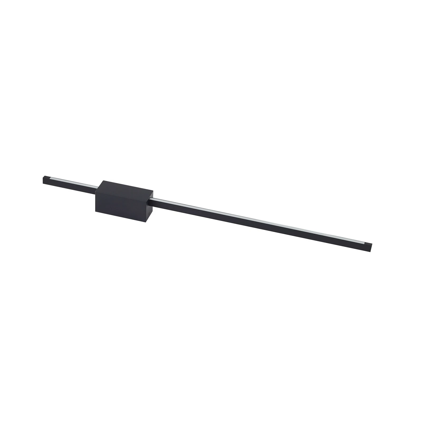 Lucande LED seinavalgusti Skaila, must, pikkus 90cm, 3000 K