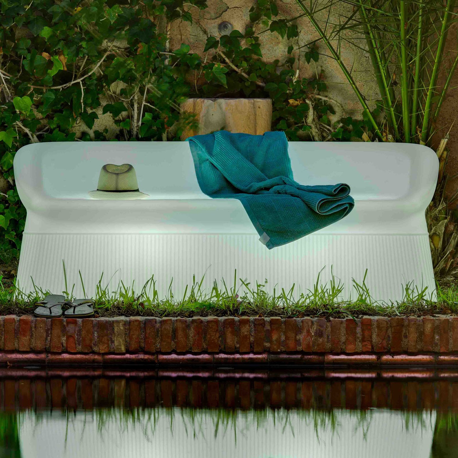 Newgarden Menorca LED-sofa solcelle+batteri