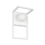 LED-seinävalaisin Arola, mattavalkoinen, leveys 17 cm, metalli