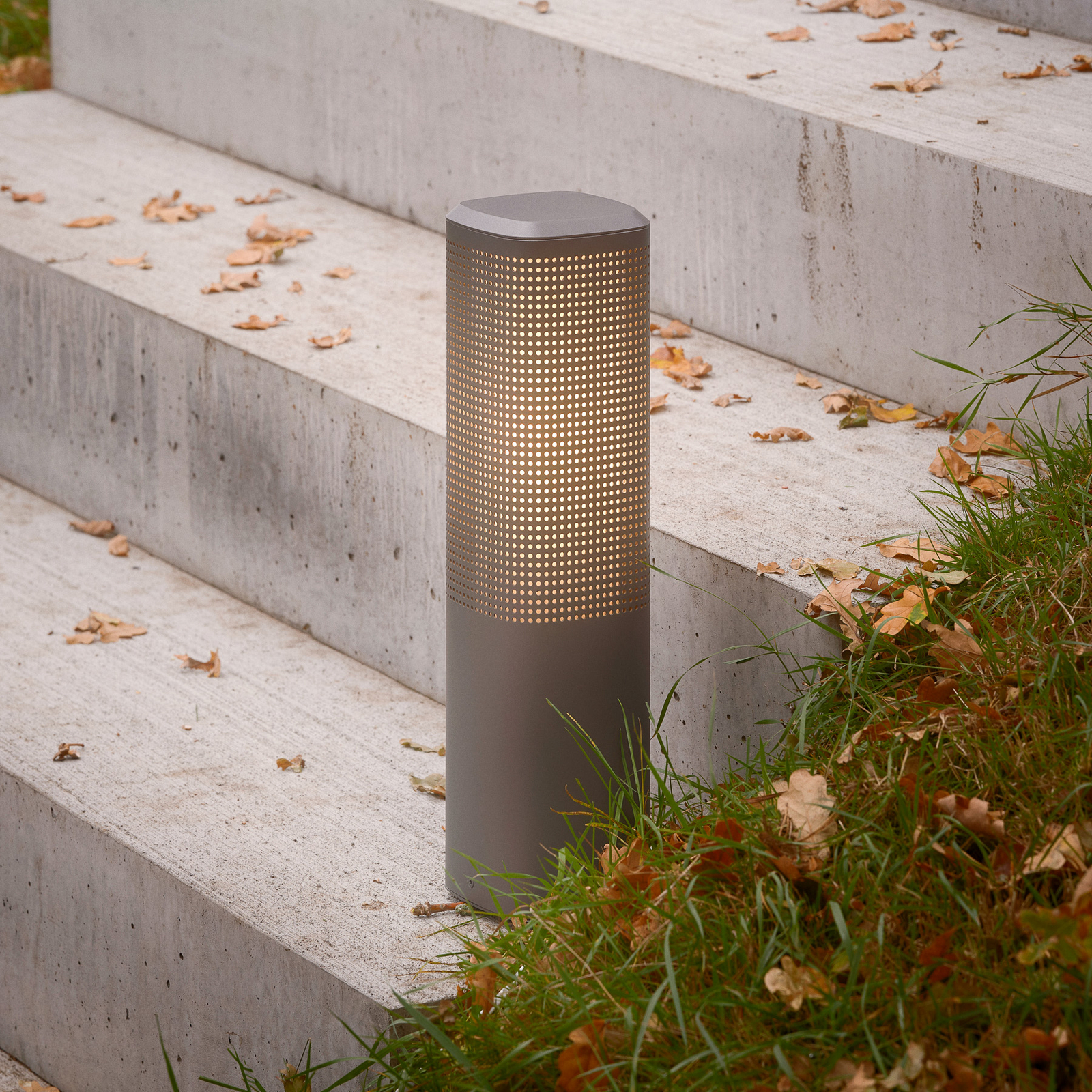 Stojací lampa Sidara 45 Seaside, antracitová, hliník, IP44, E27