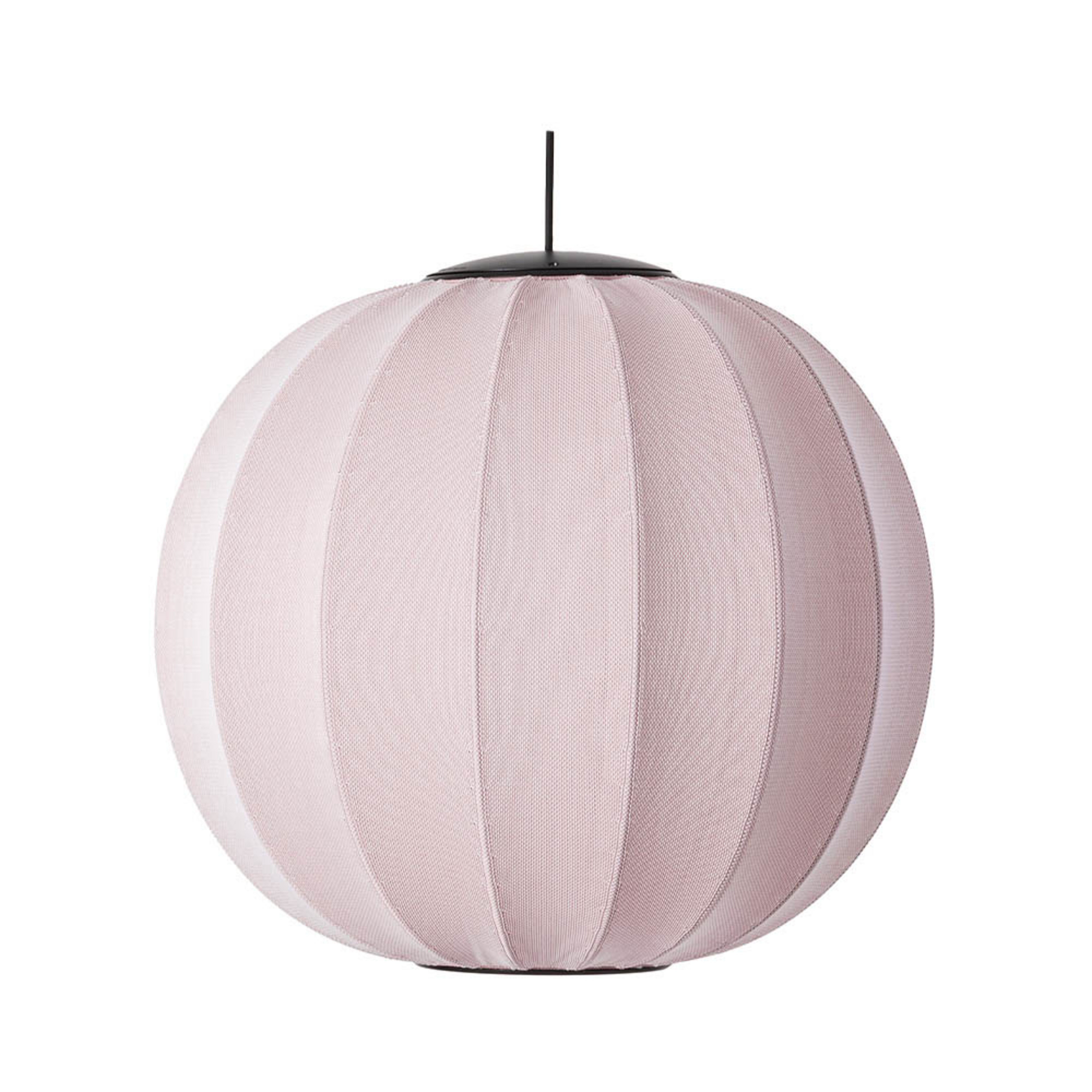 Knit-Wit 60 Round LED-Hängelampe, rosa, Ø60cm - Made By Hand