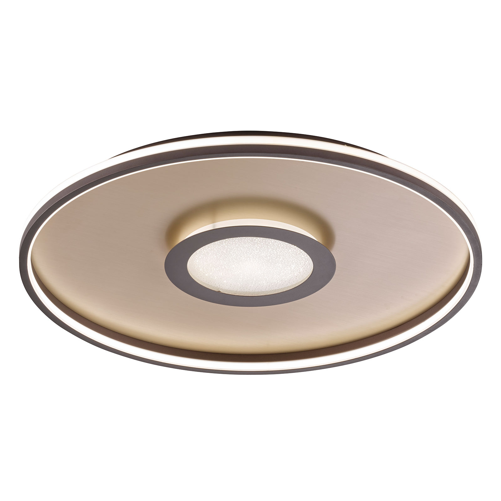 LED-Deckenleuchte Bug rund, rost
