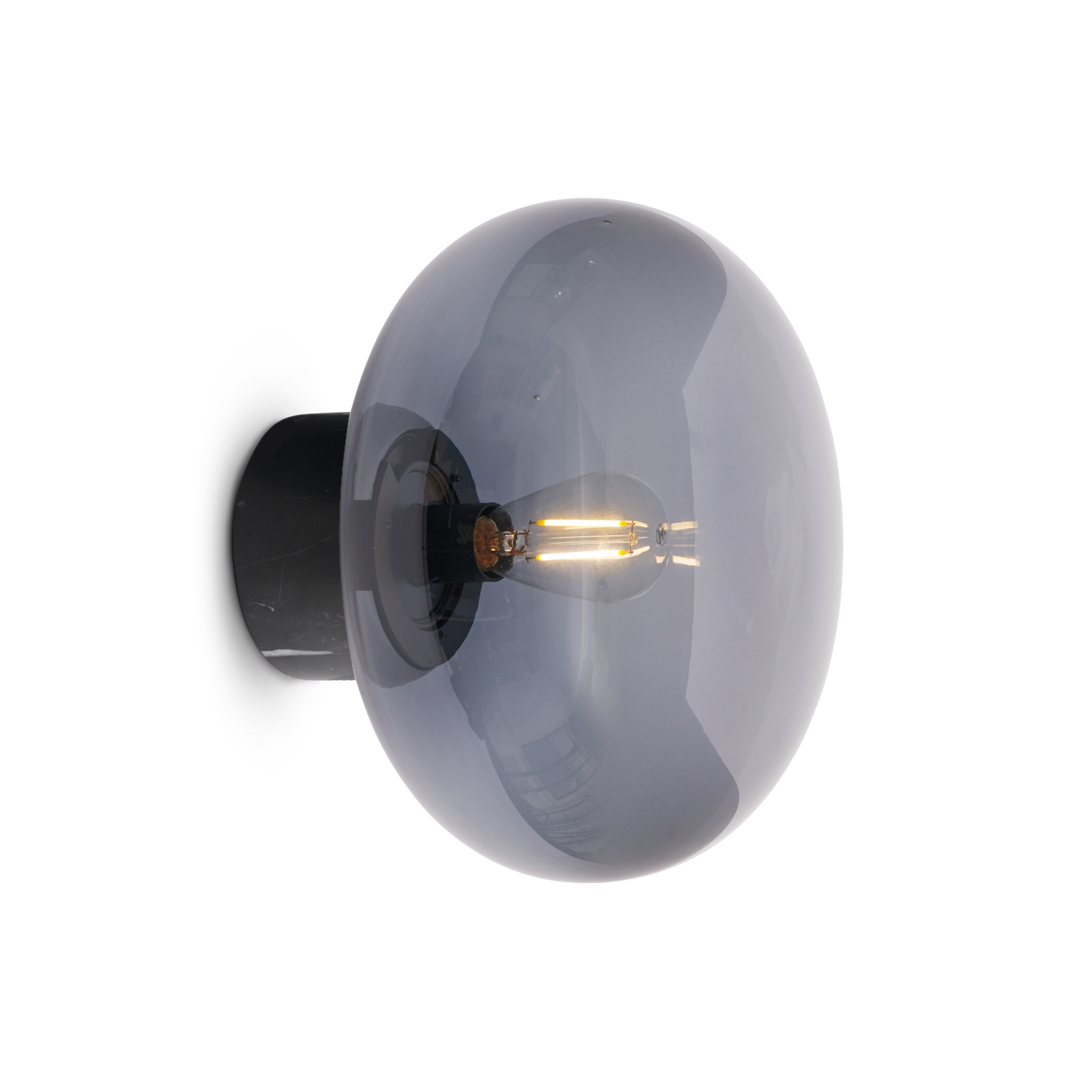 Karl-Johan LED wandlamp zwart/opaal - New Works