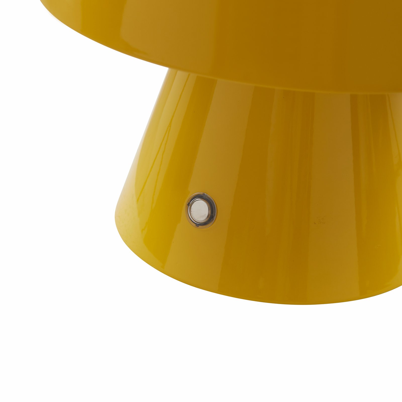 Lindby LED ladattava pöytävalaisin Nevijo, keltainen, USB,