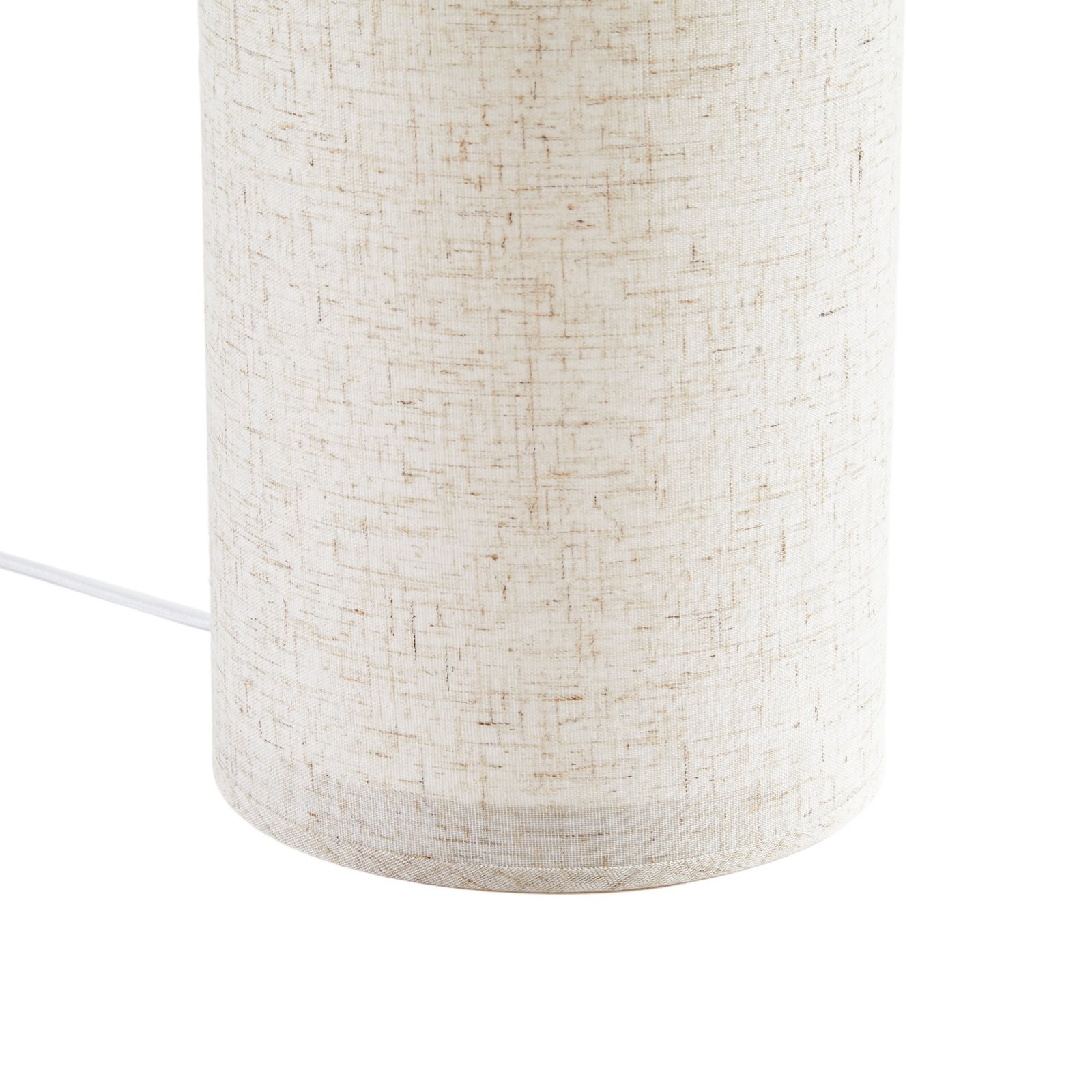 Lampa de masă cu LED Lucande Tamani, bej, 43 cm, dimabil la cald